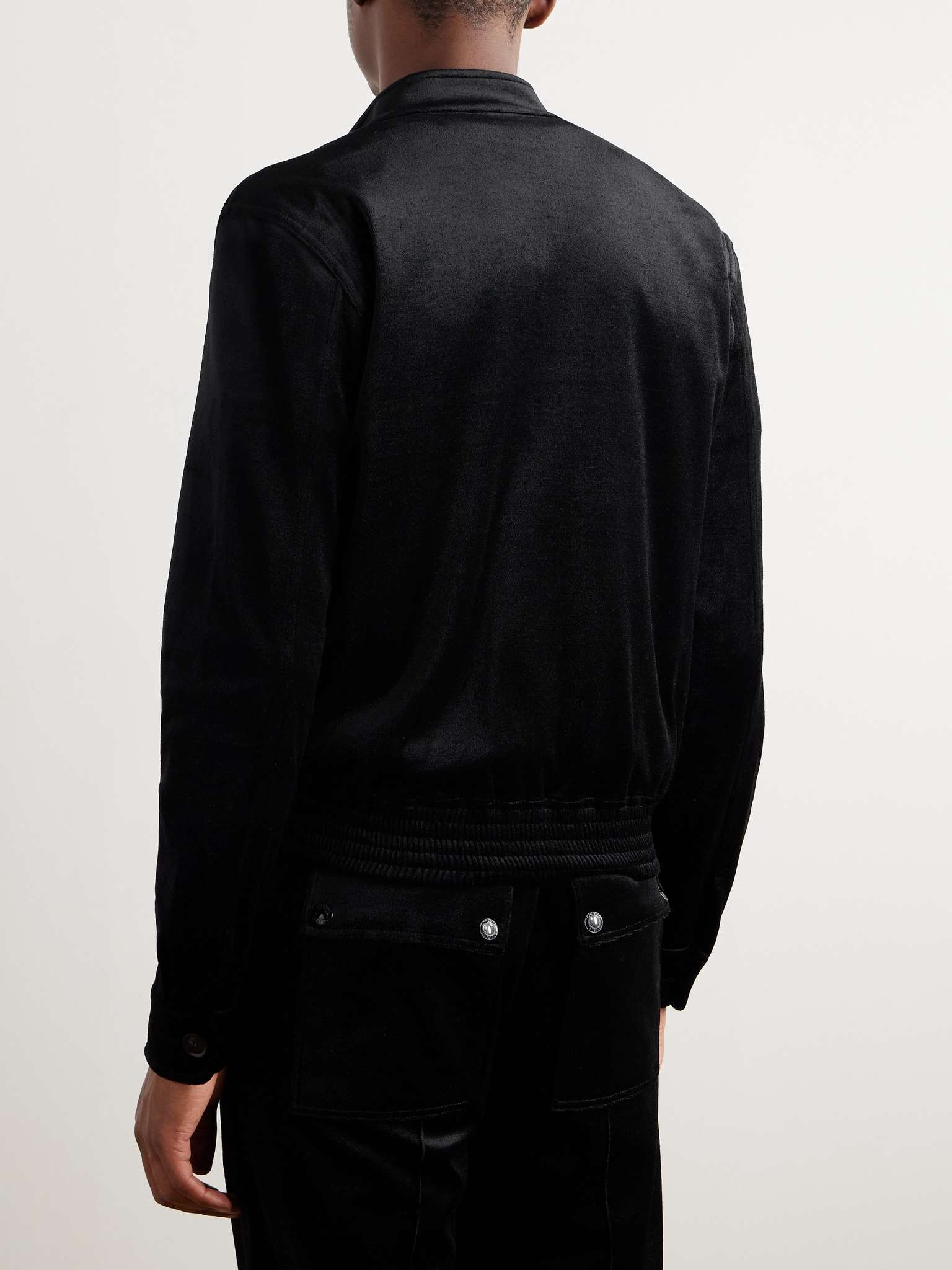Silk and Cotton-Blend Velvet Track Jacket - 4