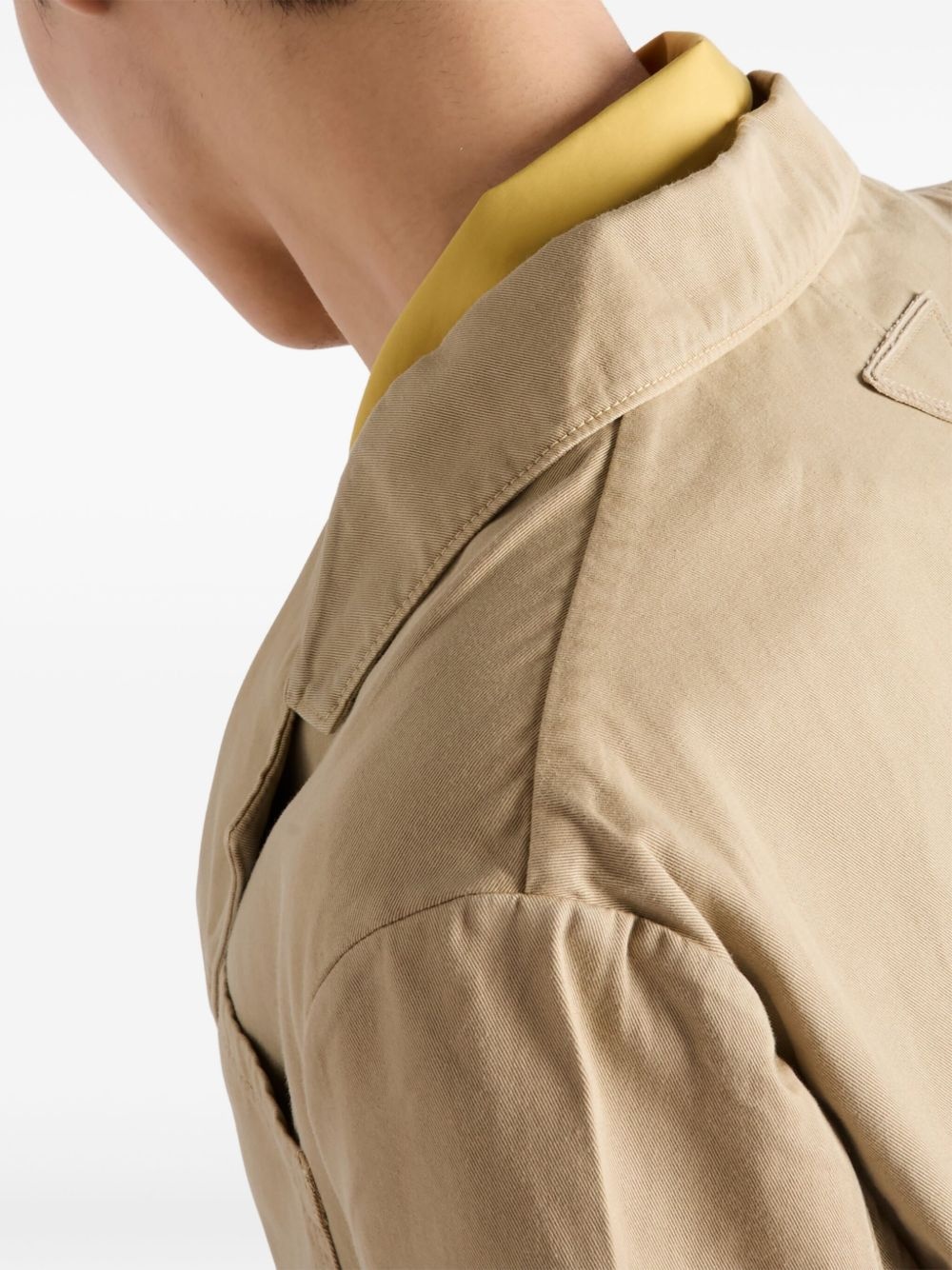 cotton single-breasted blazer - 6