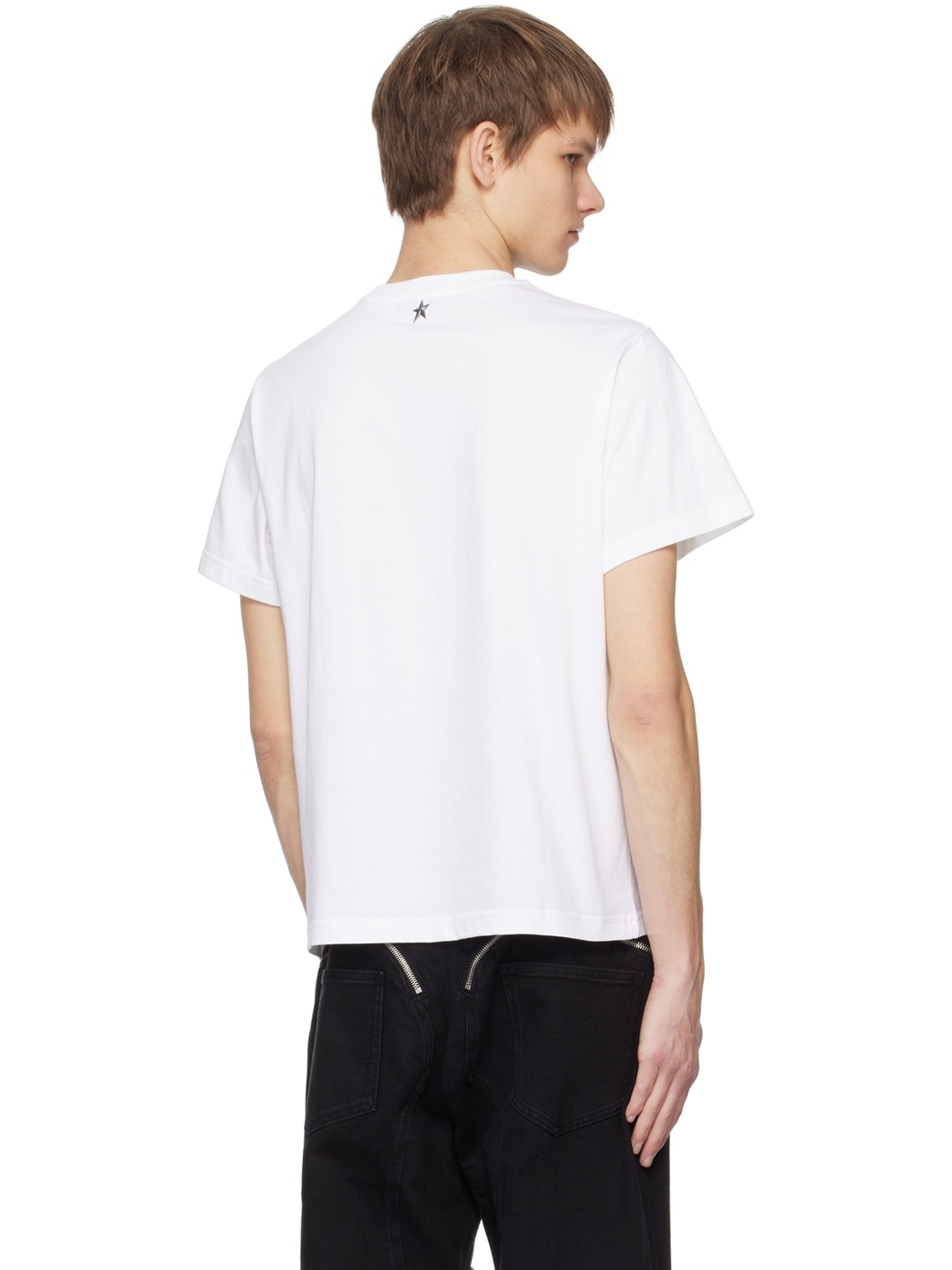 White Appliqué T-Shirt - 3