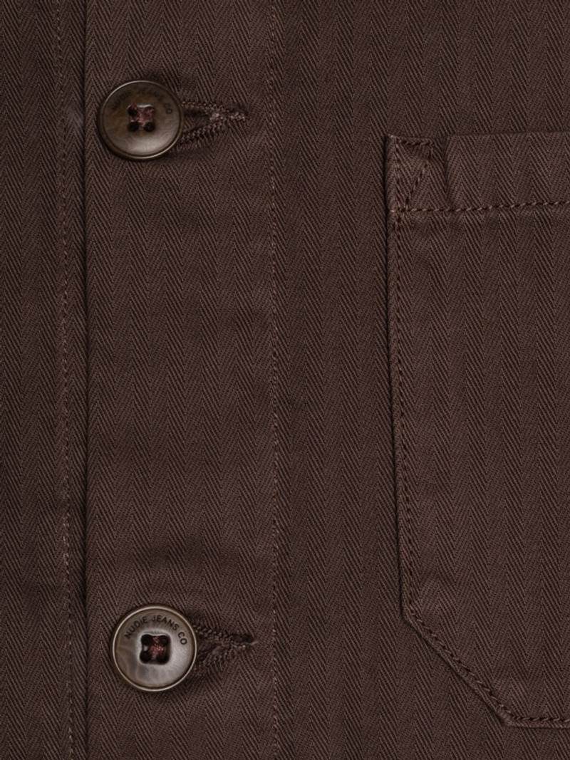 Buddy Herringbone Chore Jacket Walnut 8