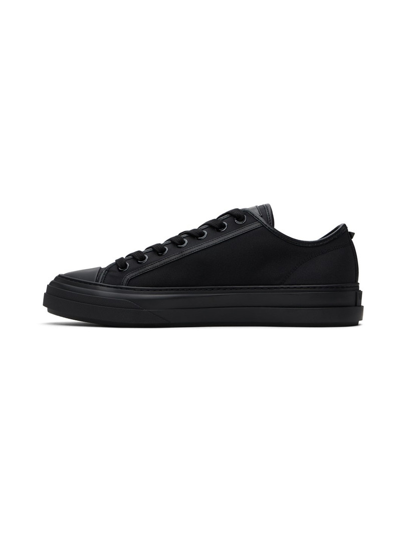 Valentino Black Canvas Sneakers outlook