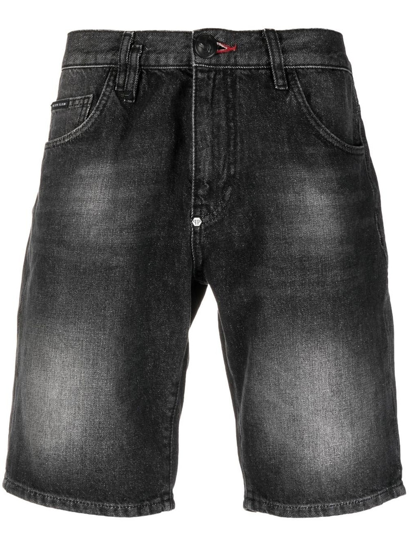 washed denim shorts 1