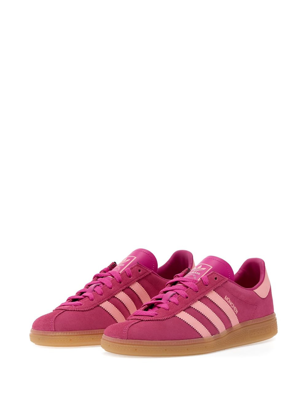 Munchen three-stripe suede trainers - 2