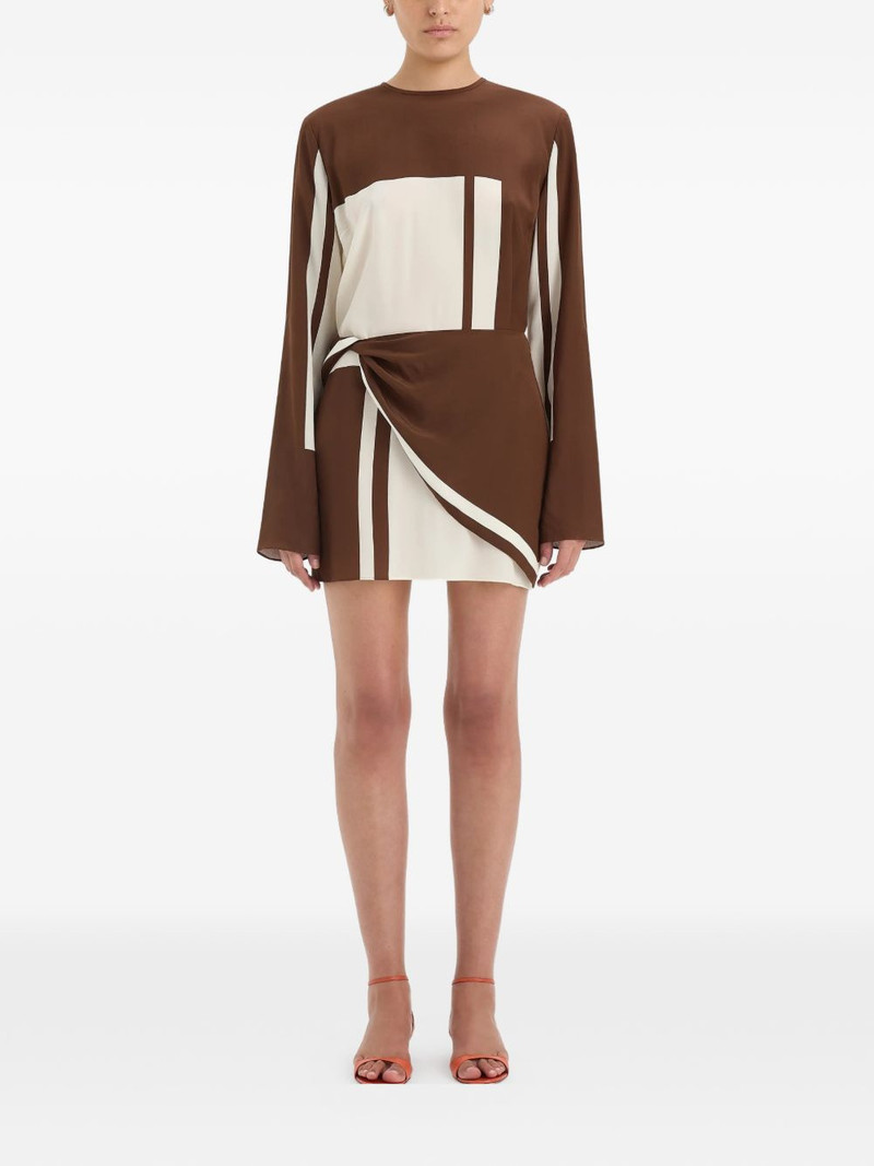 SIR. colour-block-design mini dress outlook
