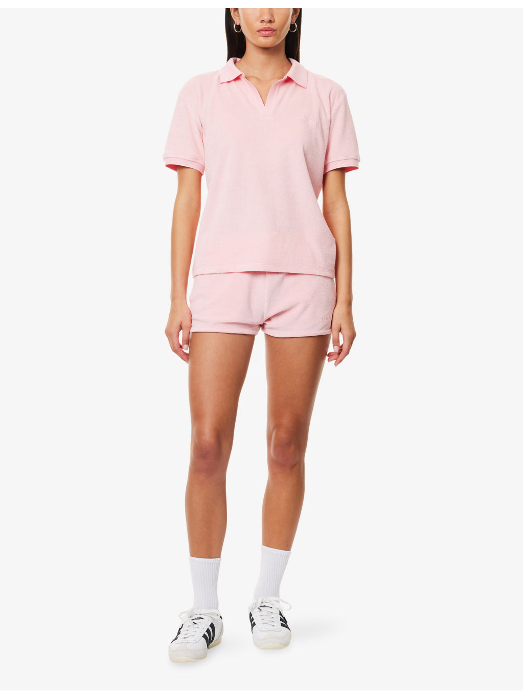 Towelling Short-Sleeves Cotton-Jersey Polo Shirt - 2