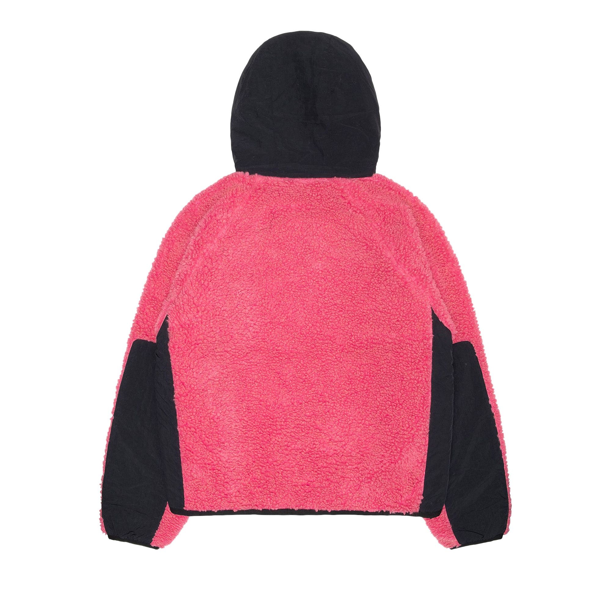 Stussy Sherpa Paneled Hooded Jacket 'Pink' - 2