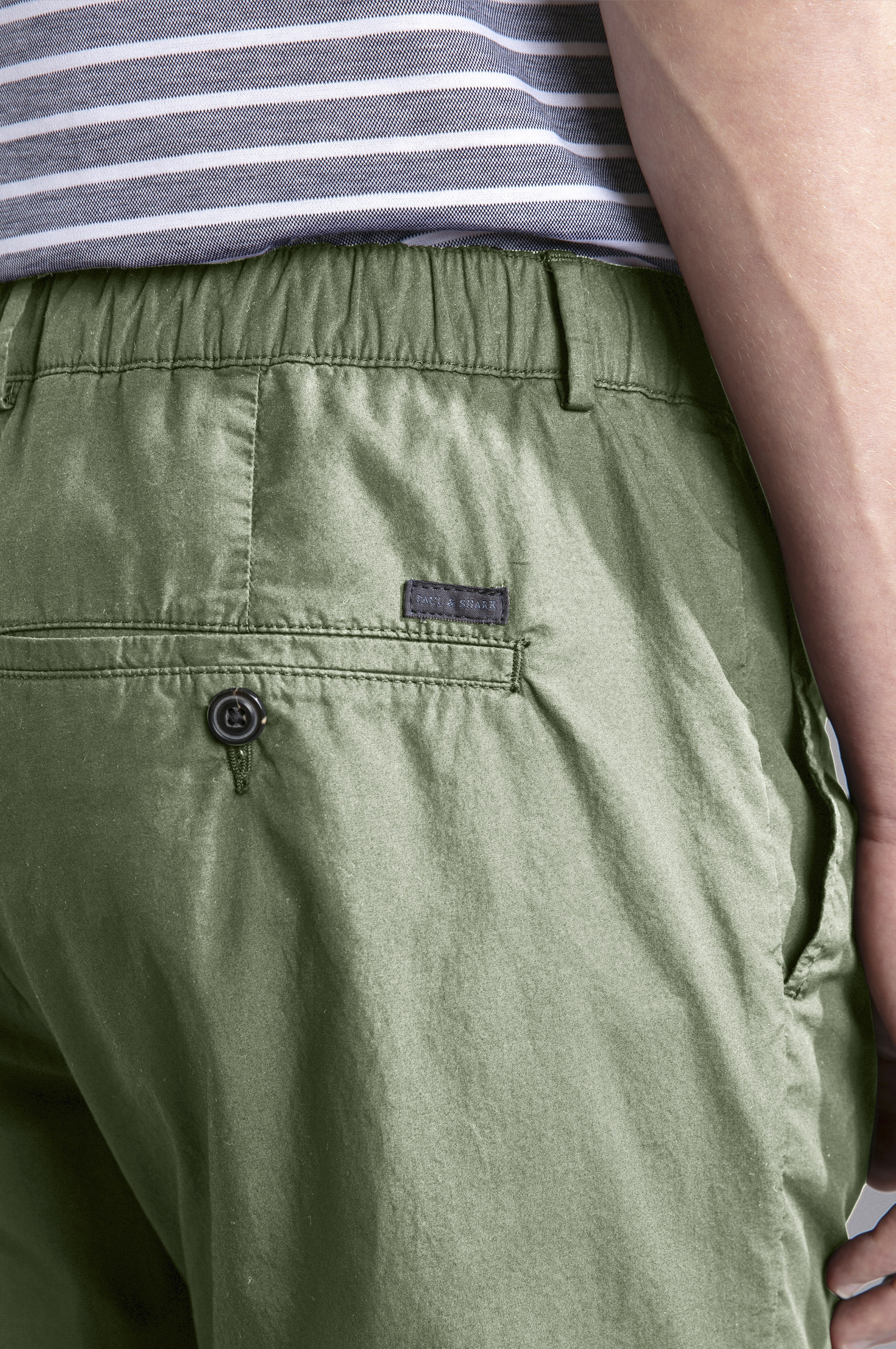 ULTRA-LIGHT POPLIN COTTON CHINO TROUSERS - 4