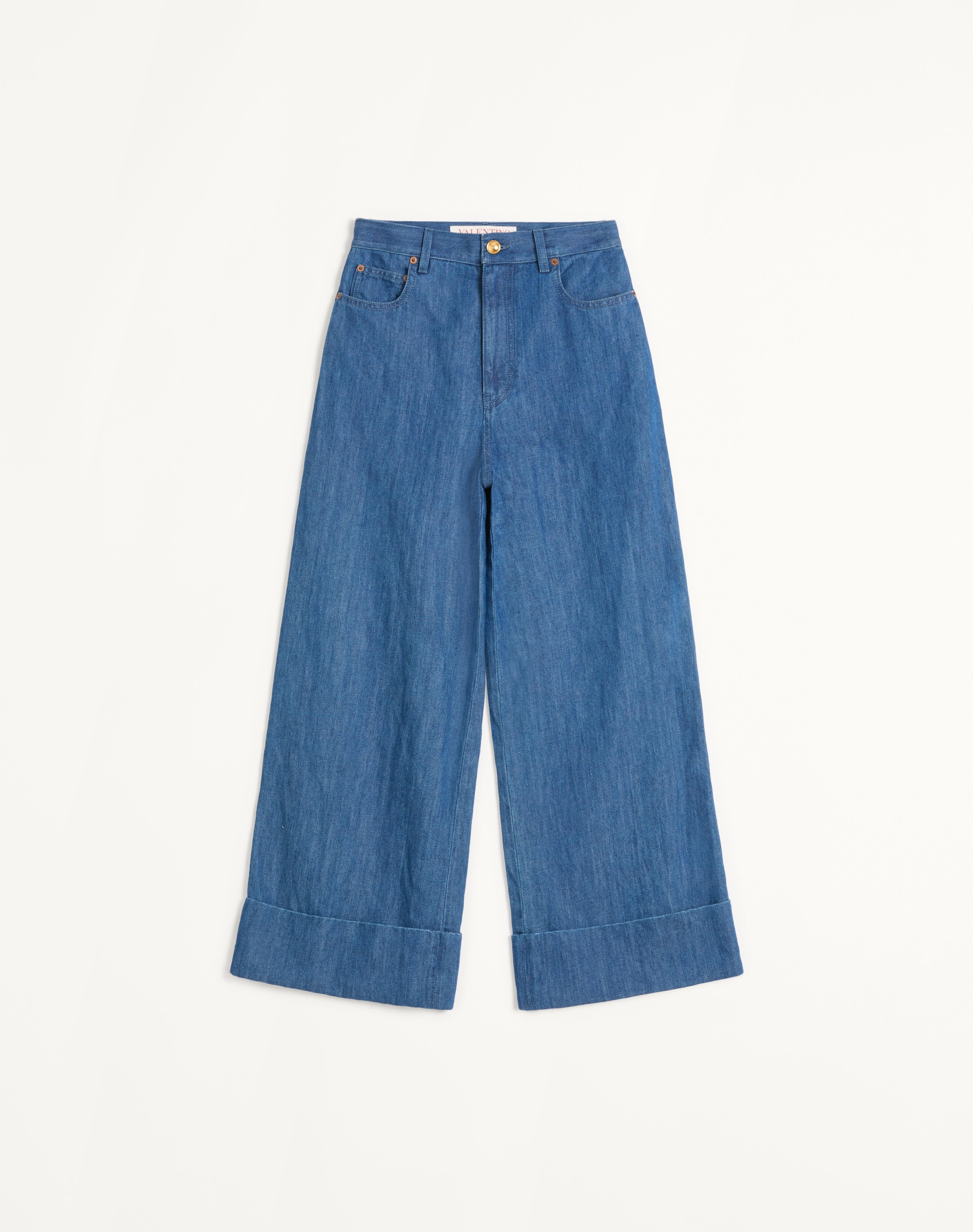 LIGHTWEIGHT DENIM PANTS - 1