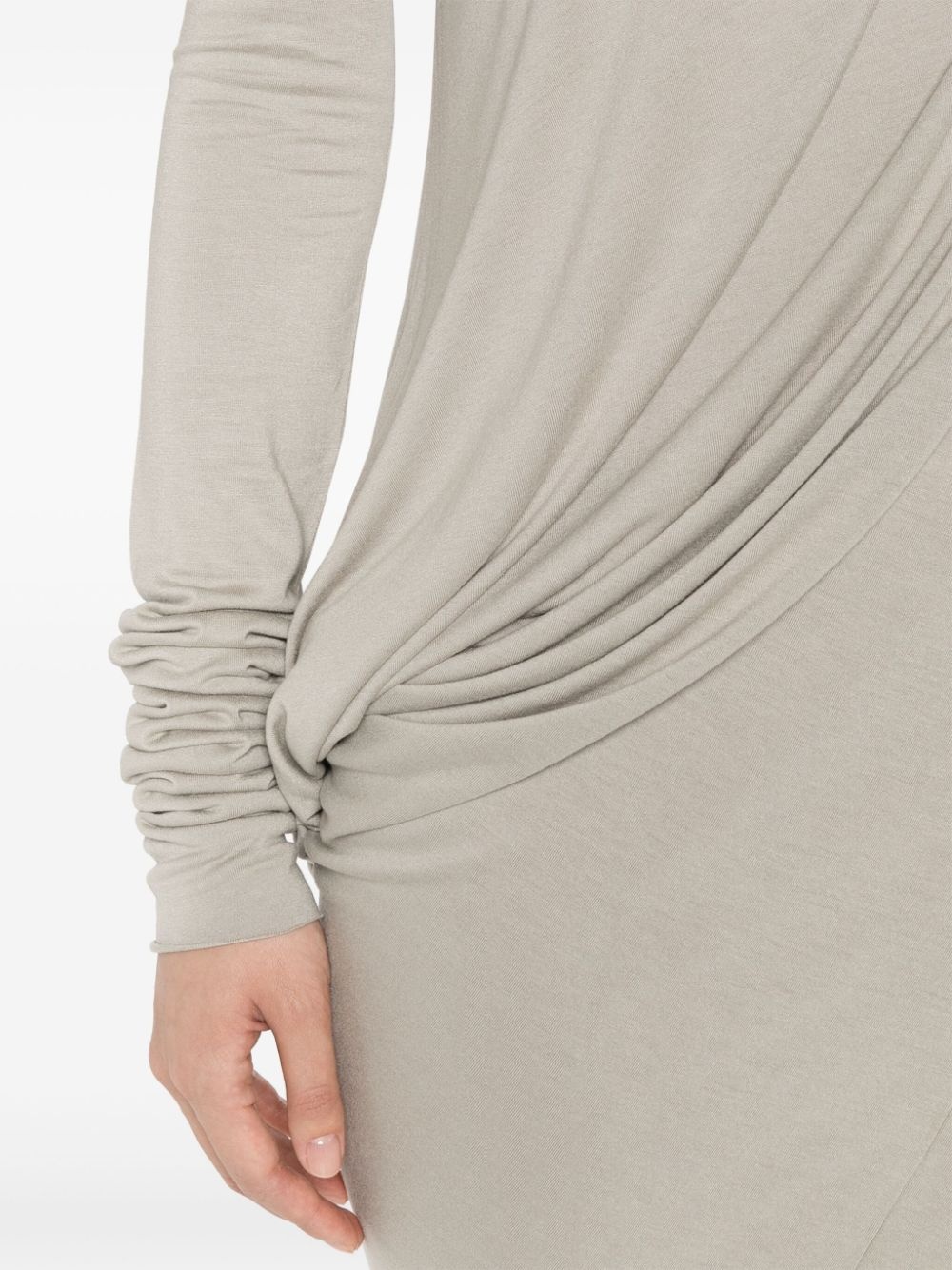 asymmetric long-sleeved blouse - 5