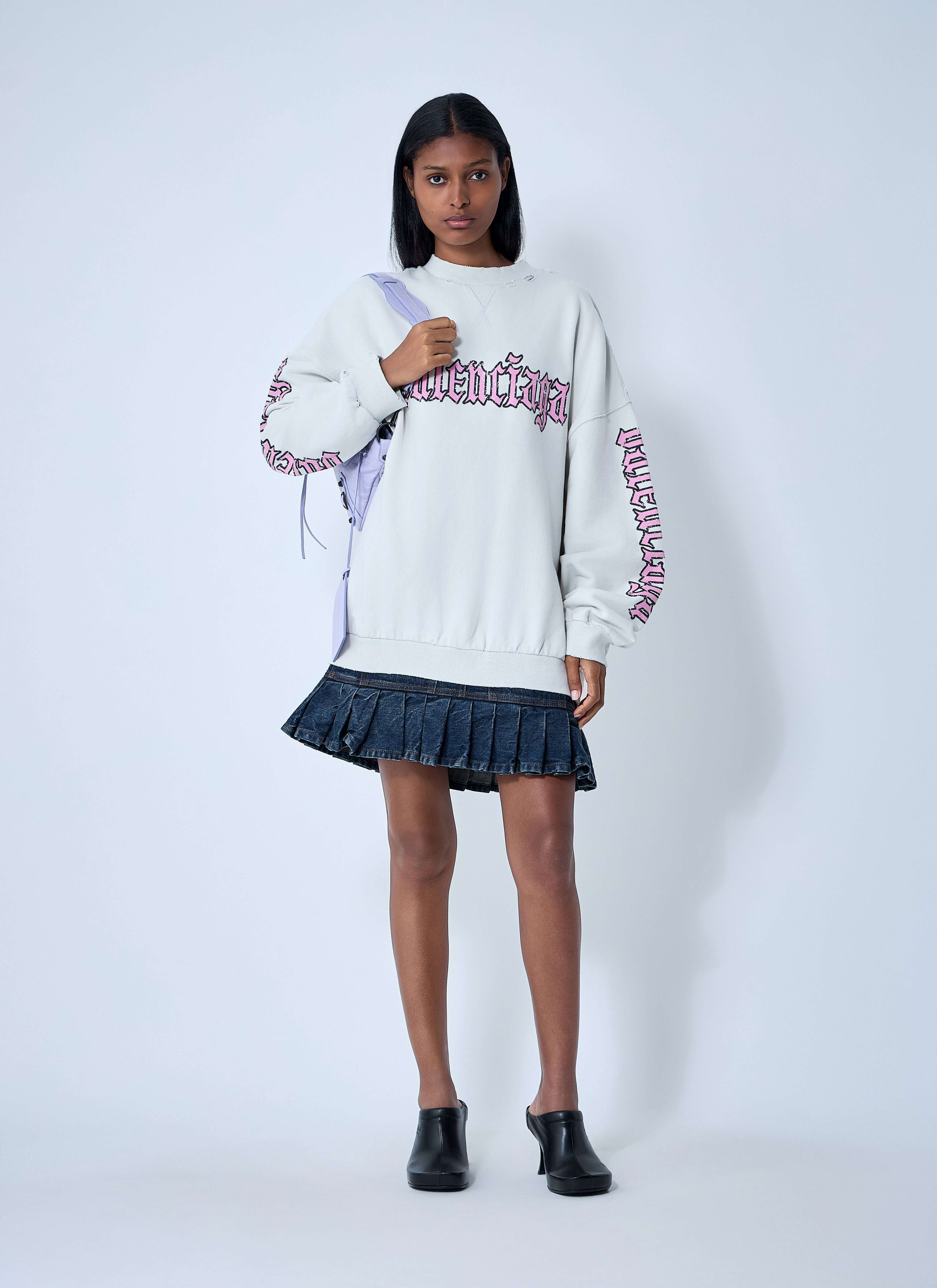 Logo Motif Sweatshirt Dress - 2