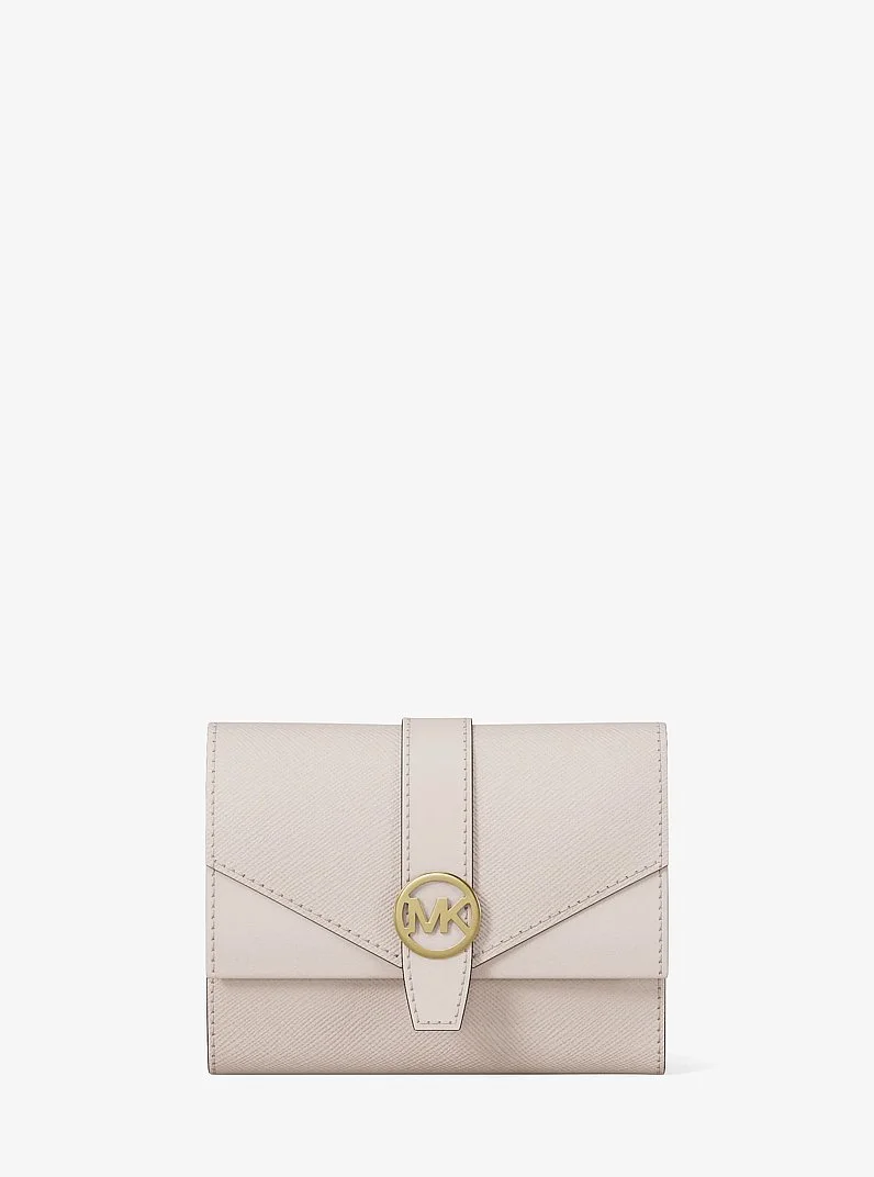 Greenwich Medium Saffiano Leather Trifold Wallet - 1