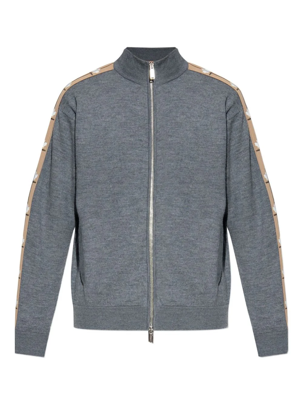 logo-print cardigan - 1