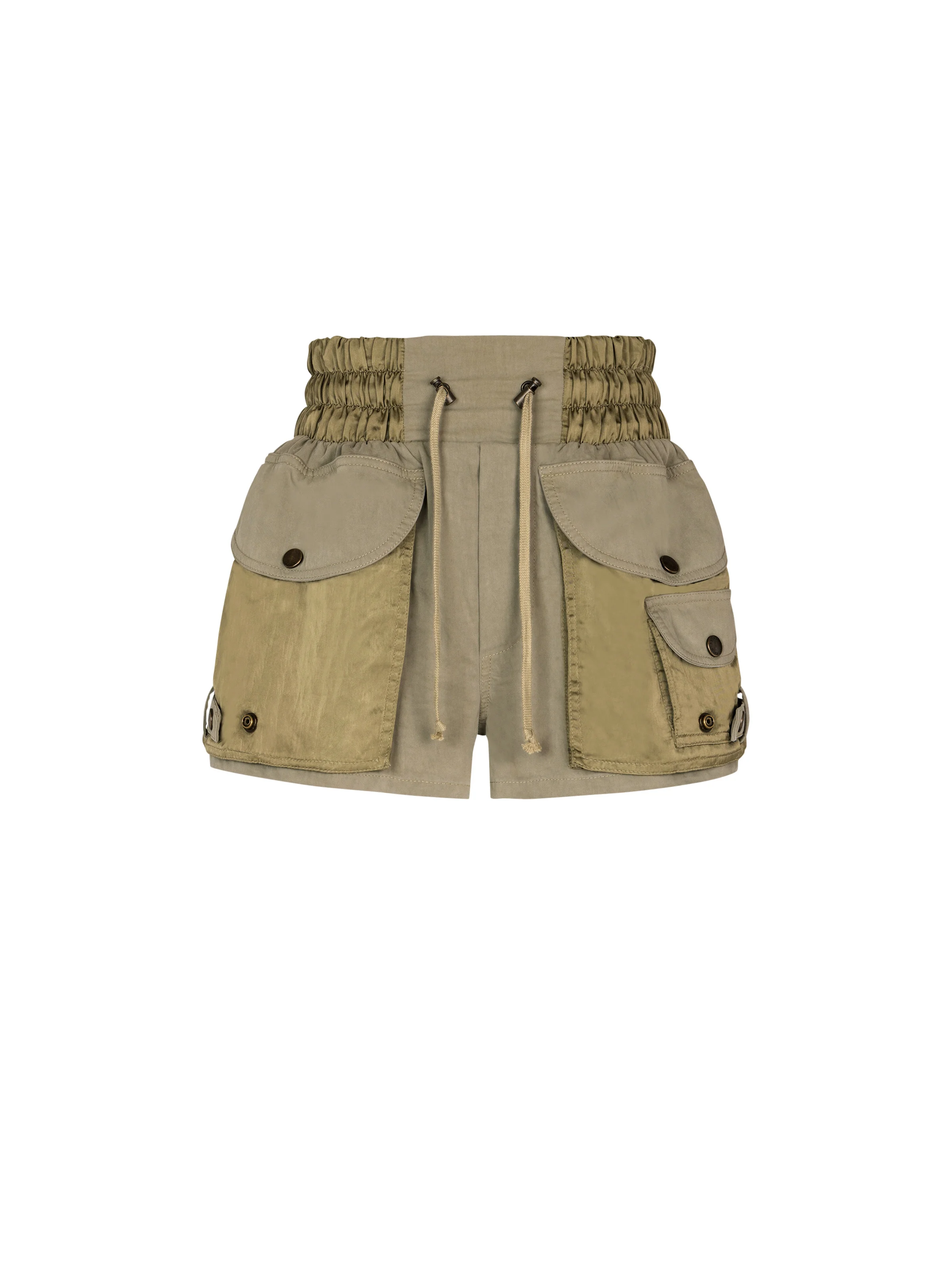 Cotton twill Utility shorts - 1