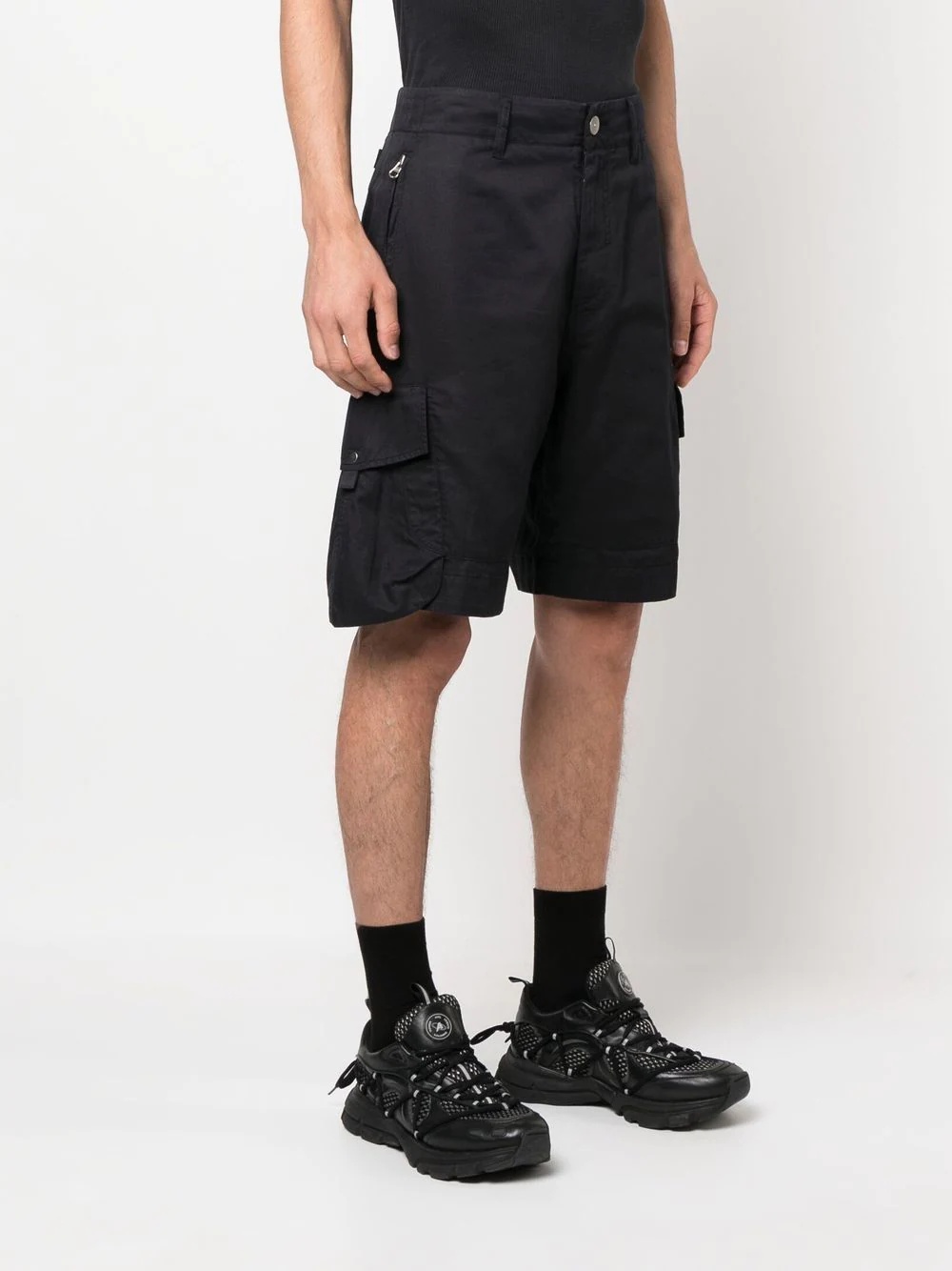 knee-length cargo shorts - 3