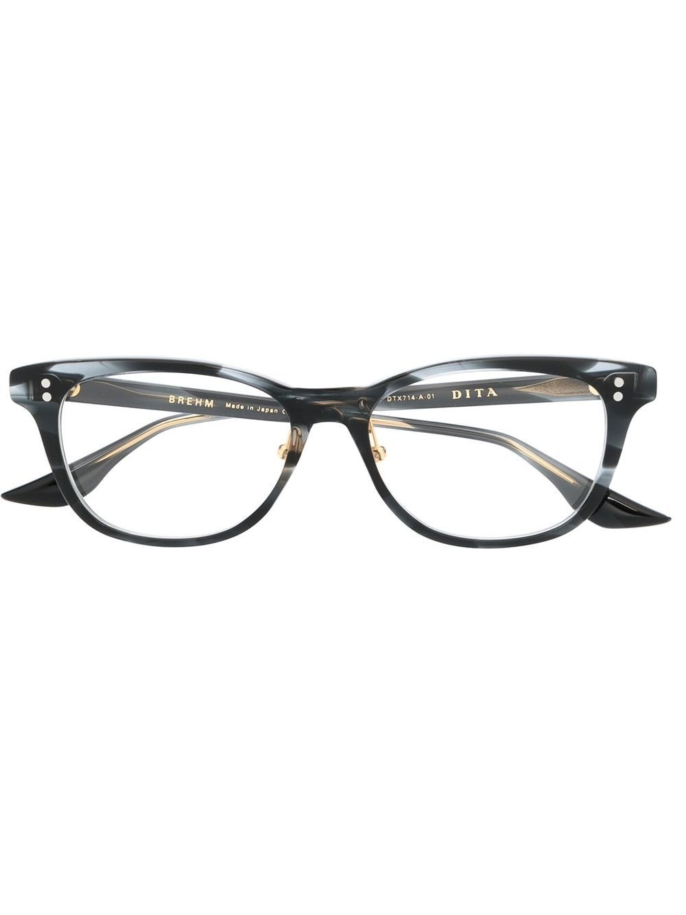 wayfarer-frame optical glasses - 1