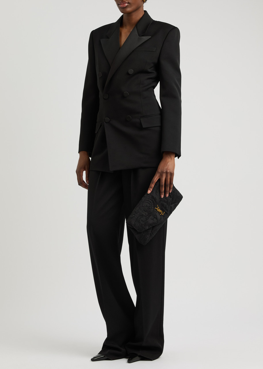 Saint Laurent Wide-leg Wool Trousers - 4