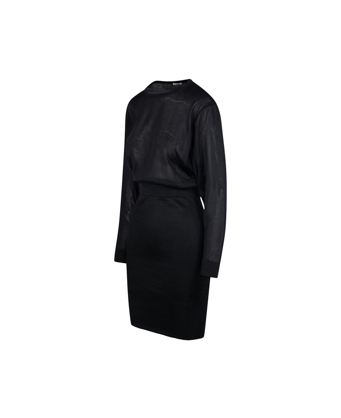 Backless Long-sleeved Dress - 3