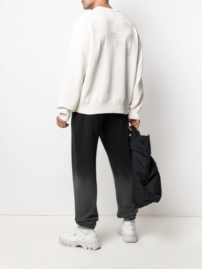 Y-3 intarsia-knit logo sweatshirt outlook