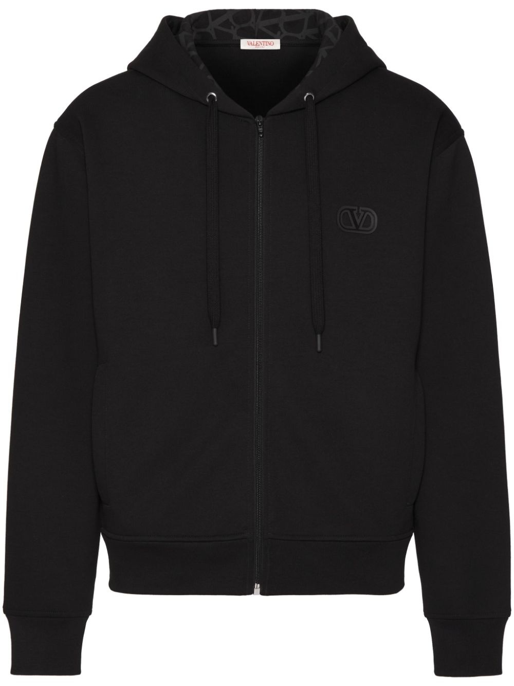 VLogo Signature zip-up hoodie - 1