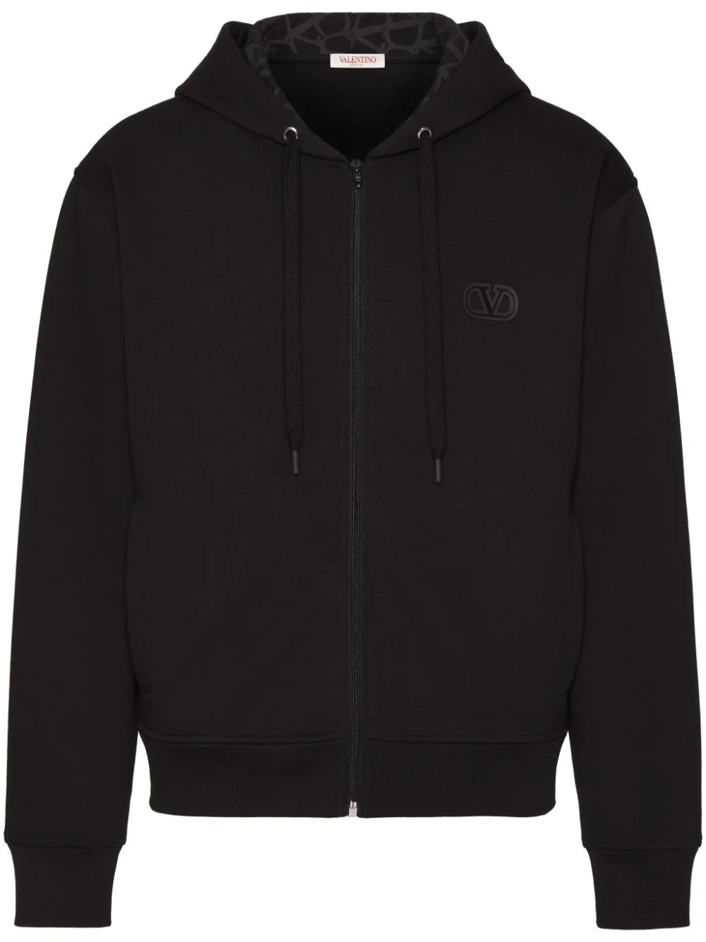 VLogo Signature zip-up hoodie - 1