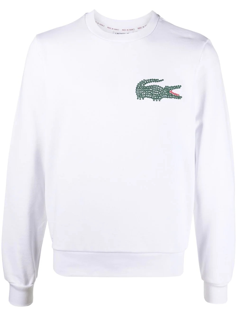 embroidered-logo crewneck sweatshirt - 1