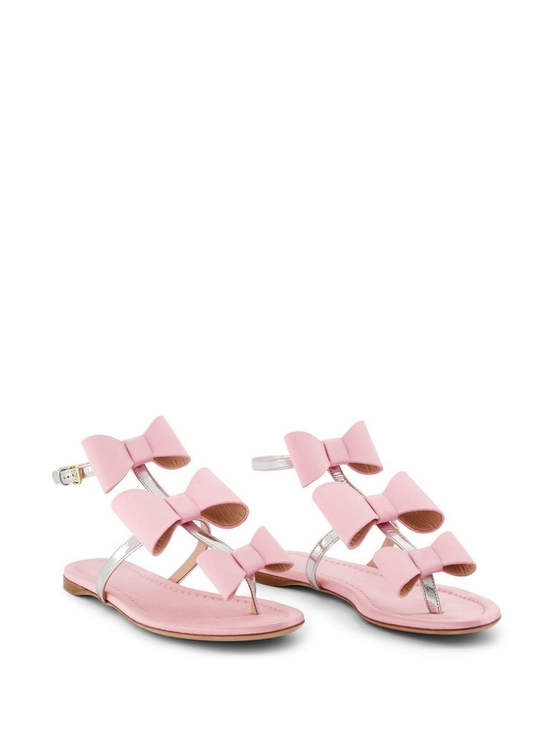 GIAMBATTISTA VALLI bow-detail flat sandals outlook