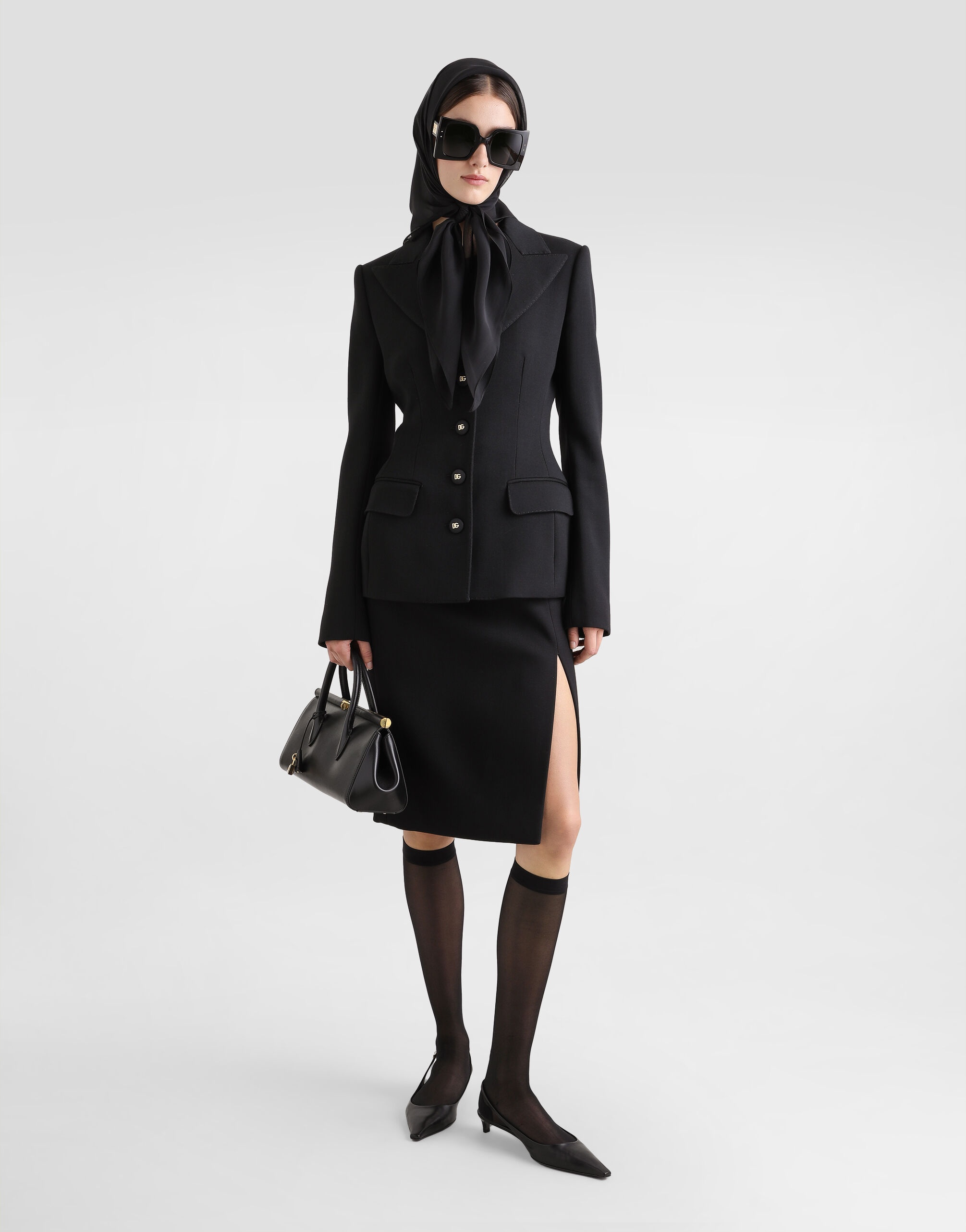 Single-breasted wool Dolce jacket - 2