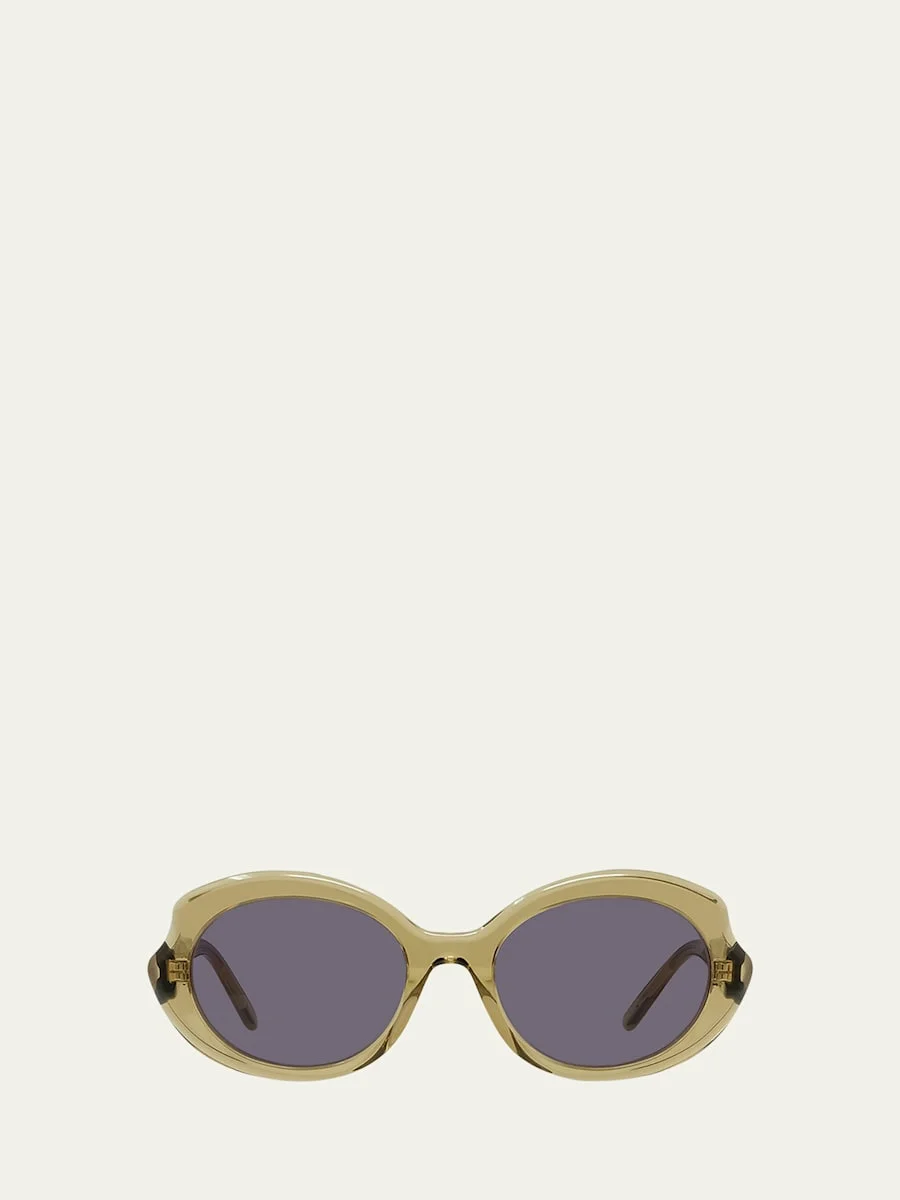 Mini Oval Slim Sunglasses - 1