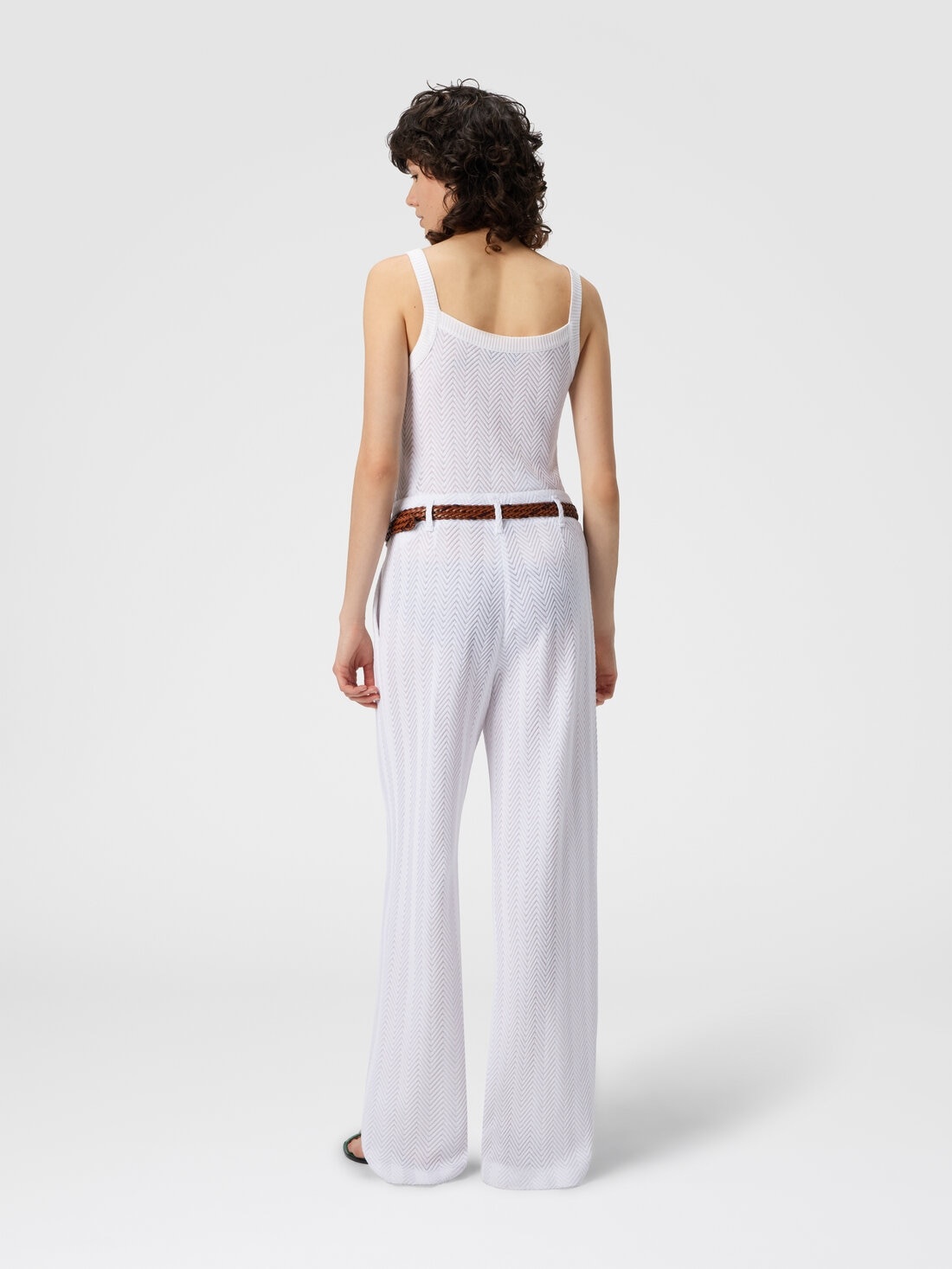 Tailored Pants with Zigzag Pattern - 3