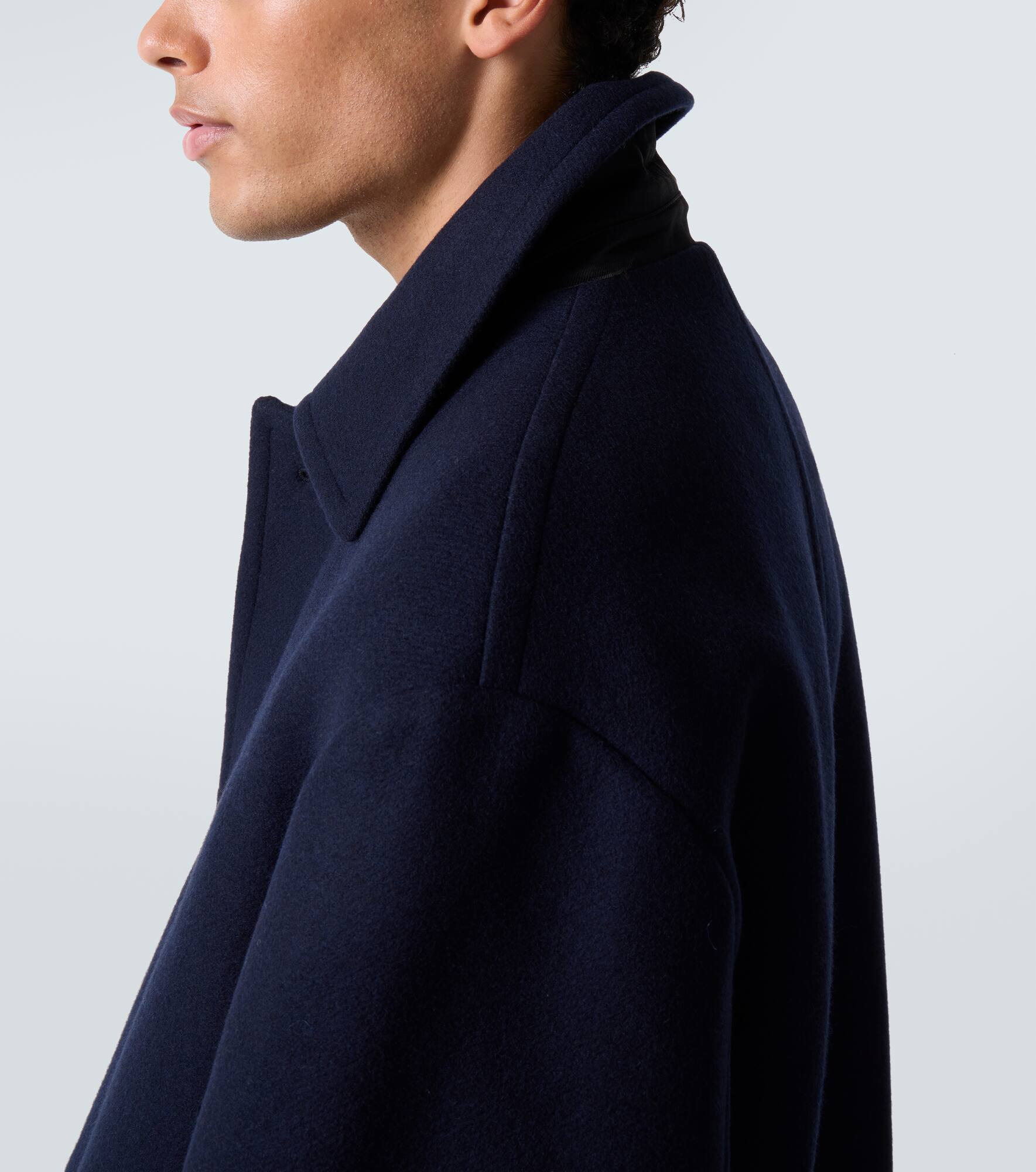Wool-blend twill overcoat - 6