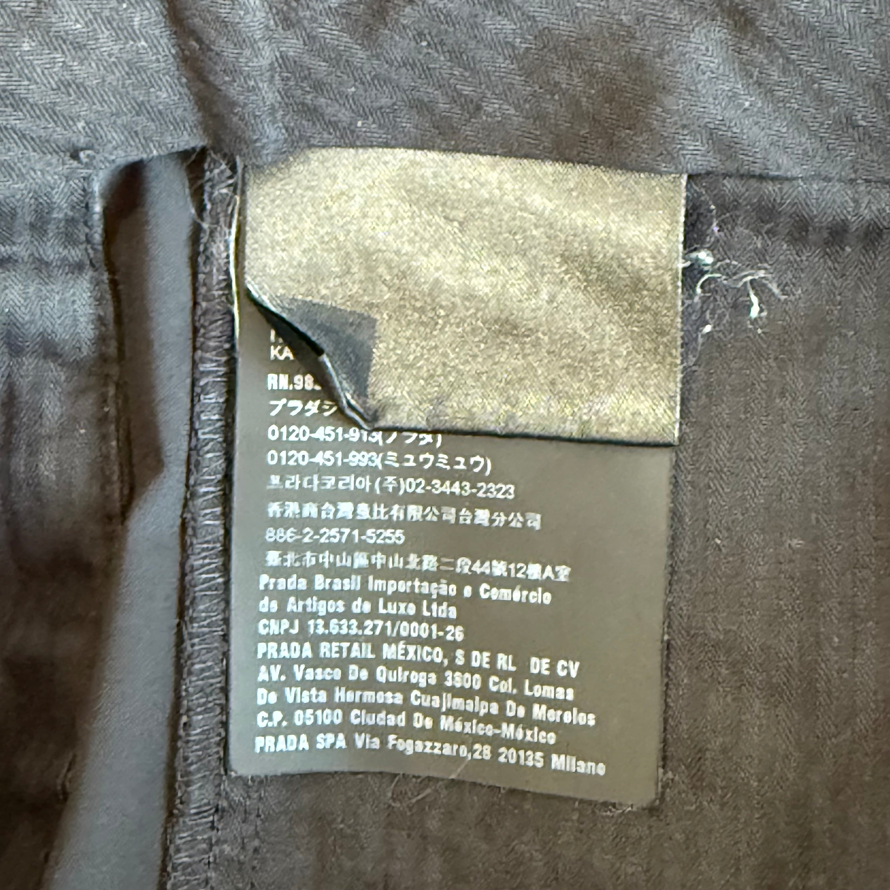 Prada Black Nylon Trousers SZ 52 - 5