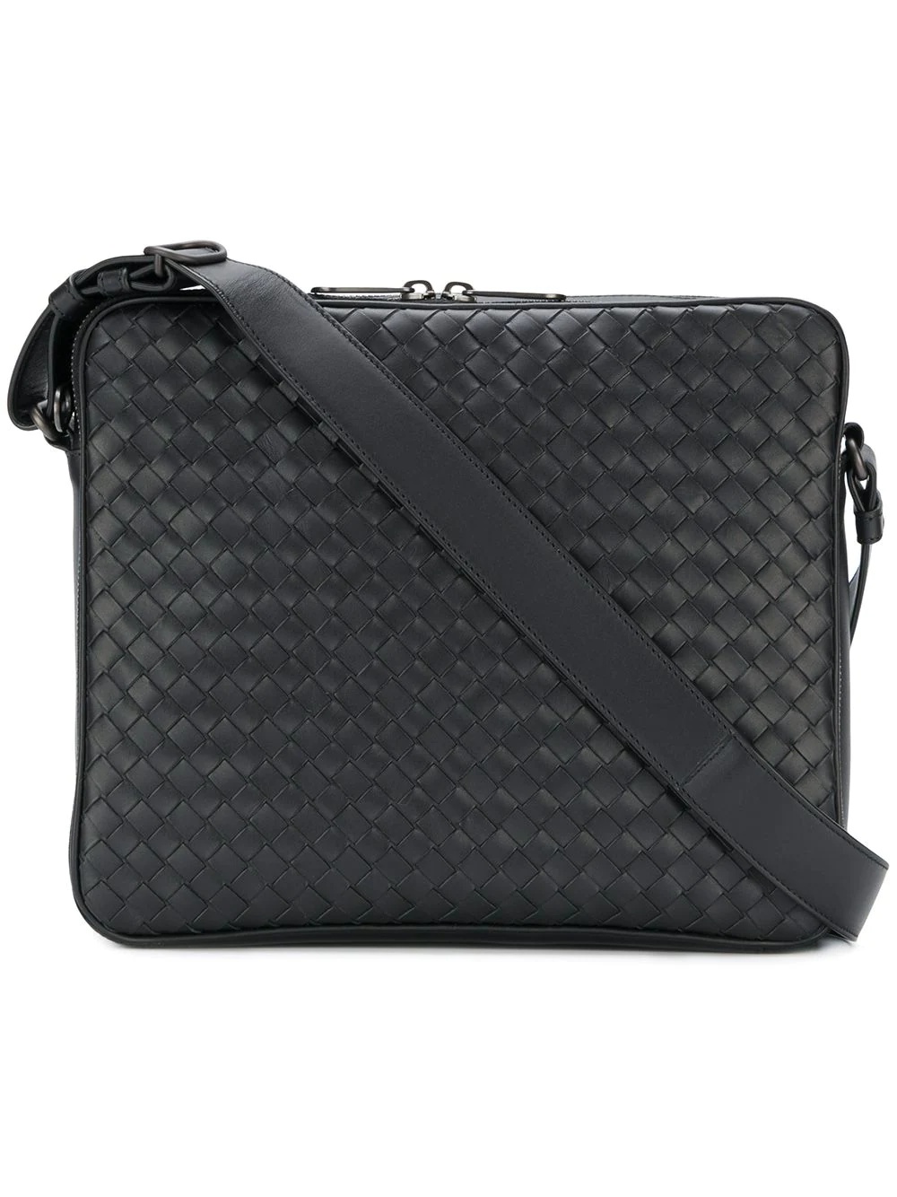 nero Intrecciato messenger bag - 1