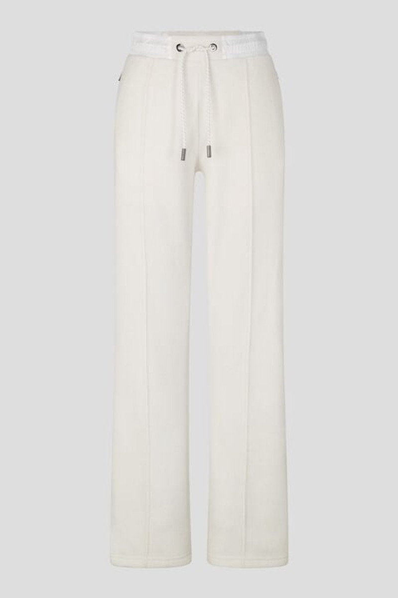 Viona Fleece jogging pants in Off-white 1