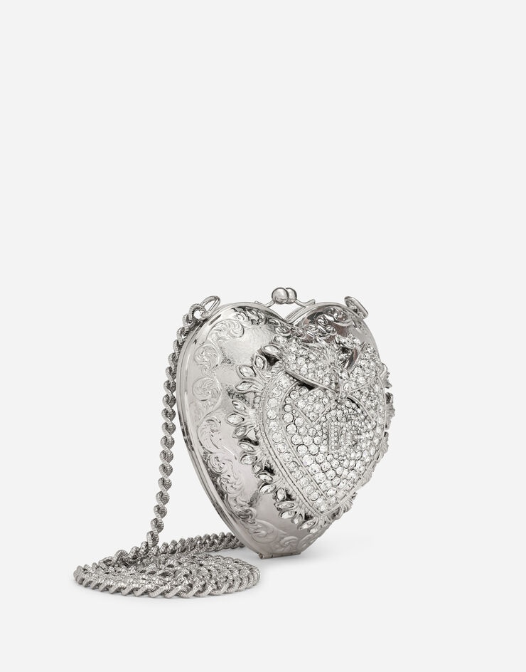 Metal Devotion heart bag with crystal embellishment - 3