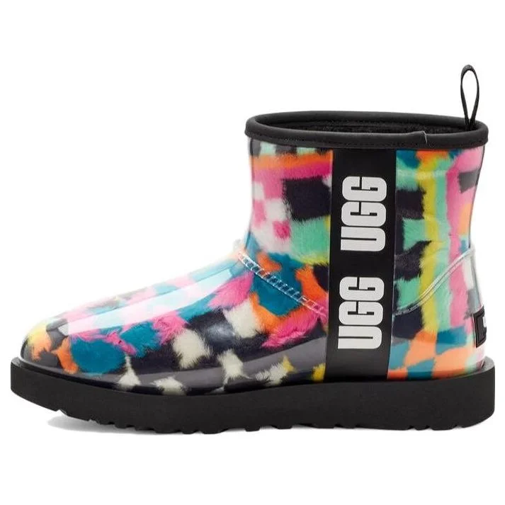 (WMNS) UGG Classic Clear Mini Boot Checks 'Black Multi' 1135530-BLKM - 1