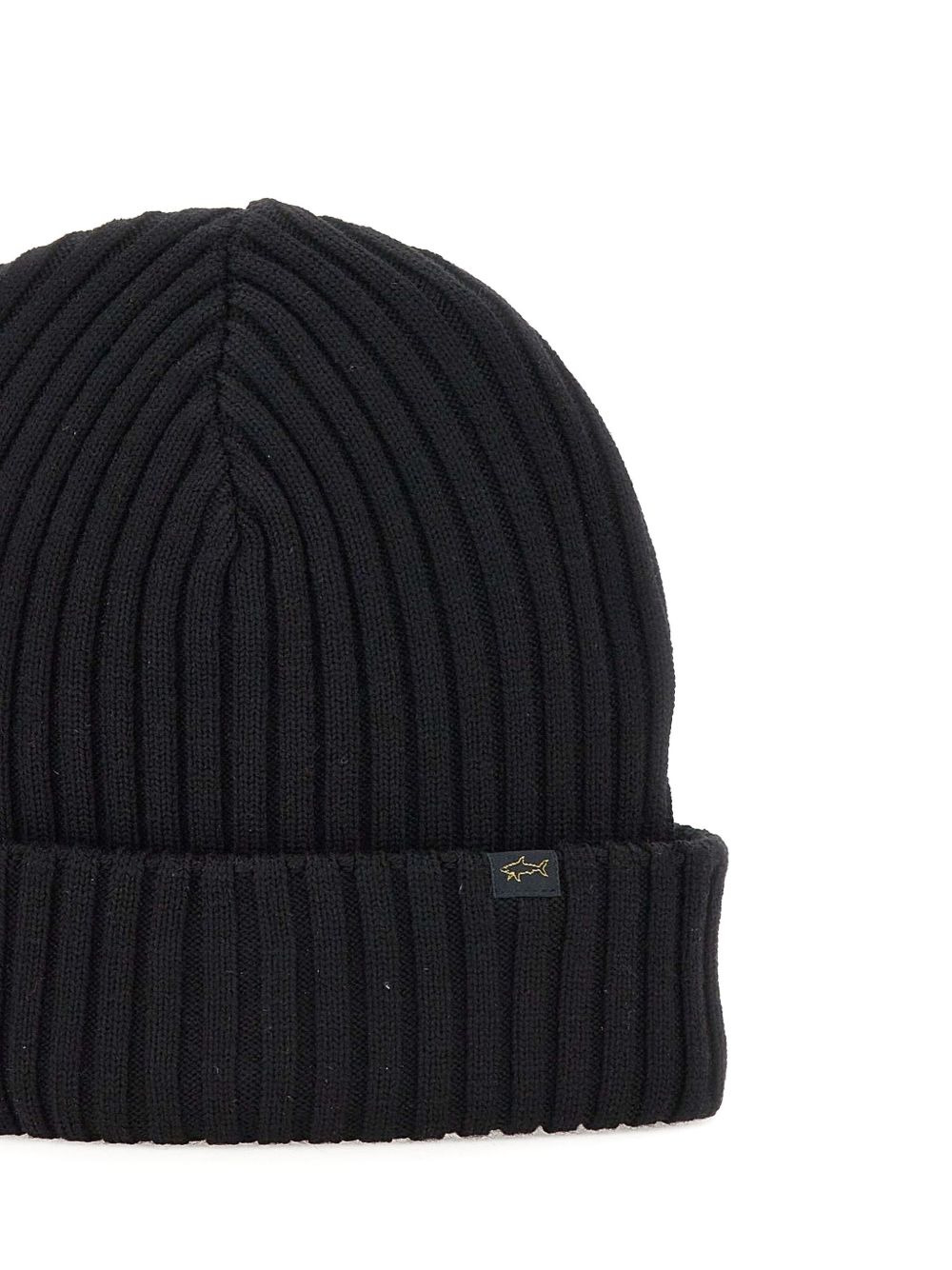 ribbed logo-label beanie - 3