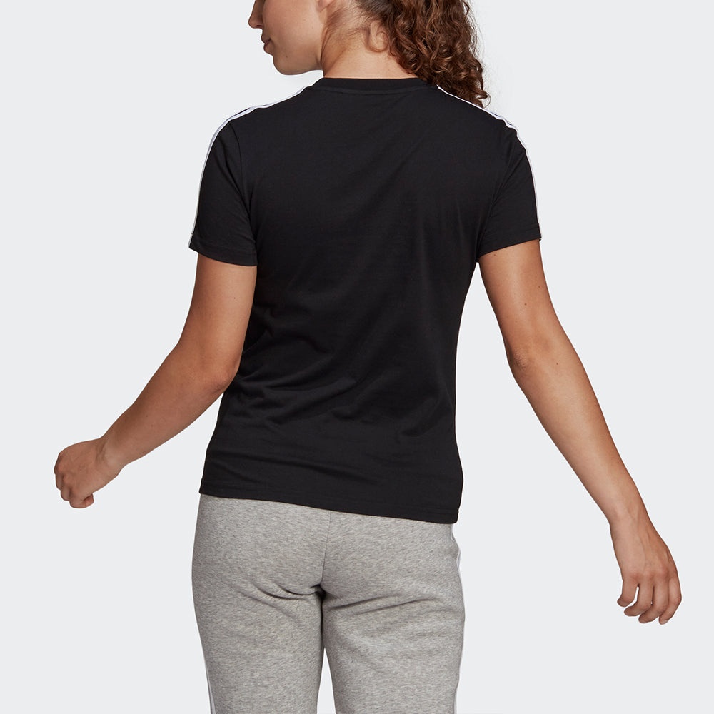 (WMNS) adidas W 3s T Sports Round Neck Short Sleeve Black T-Shirt GL0784 - 4