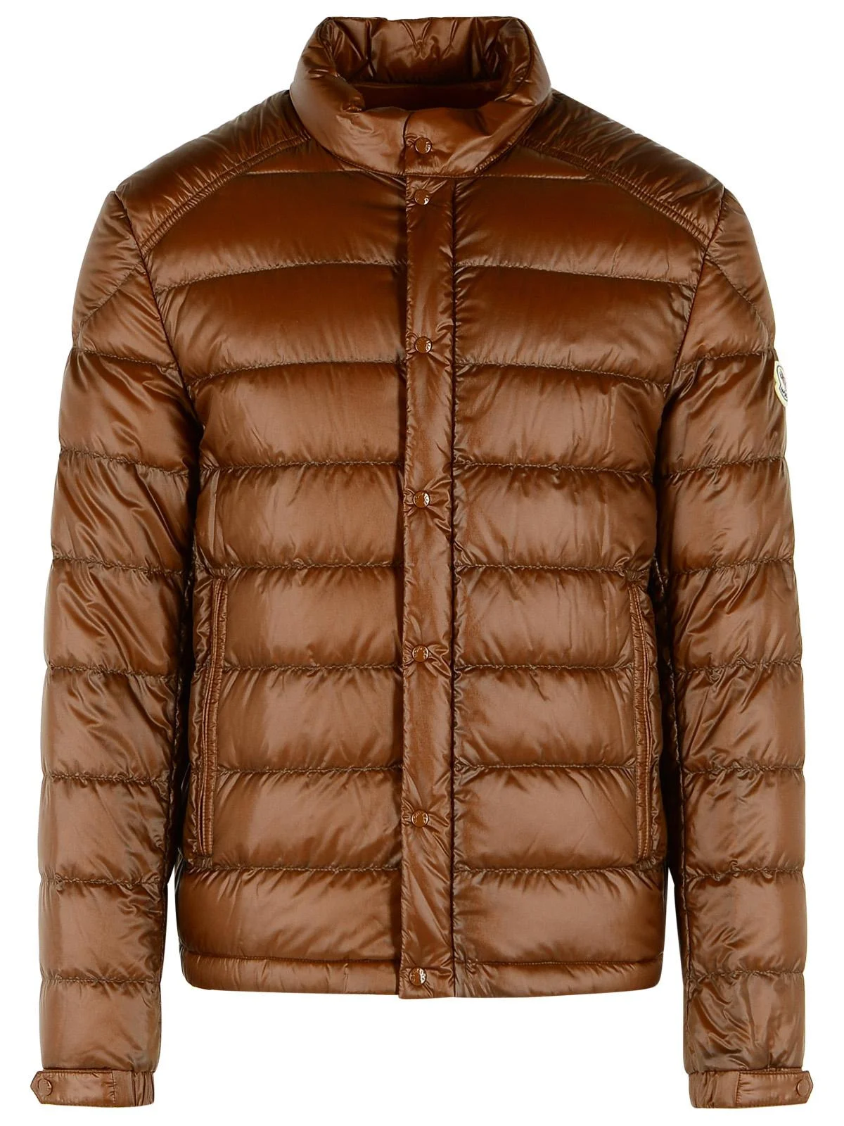 Moncler 'Selves' Short Brown Polyamide Down Jacket Men - 1