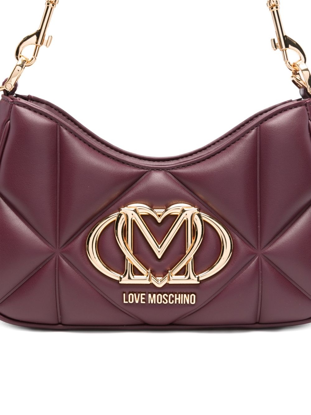 quilted logo shoulder bag - 4