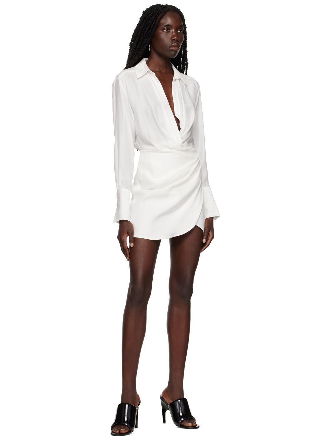 White Naha Mini Dress - 4