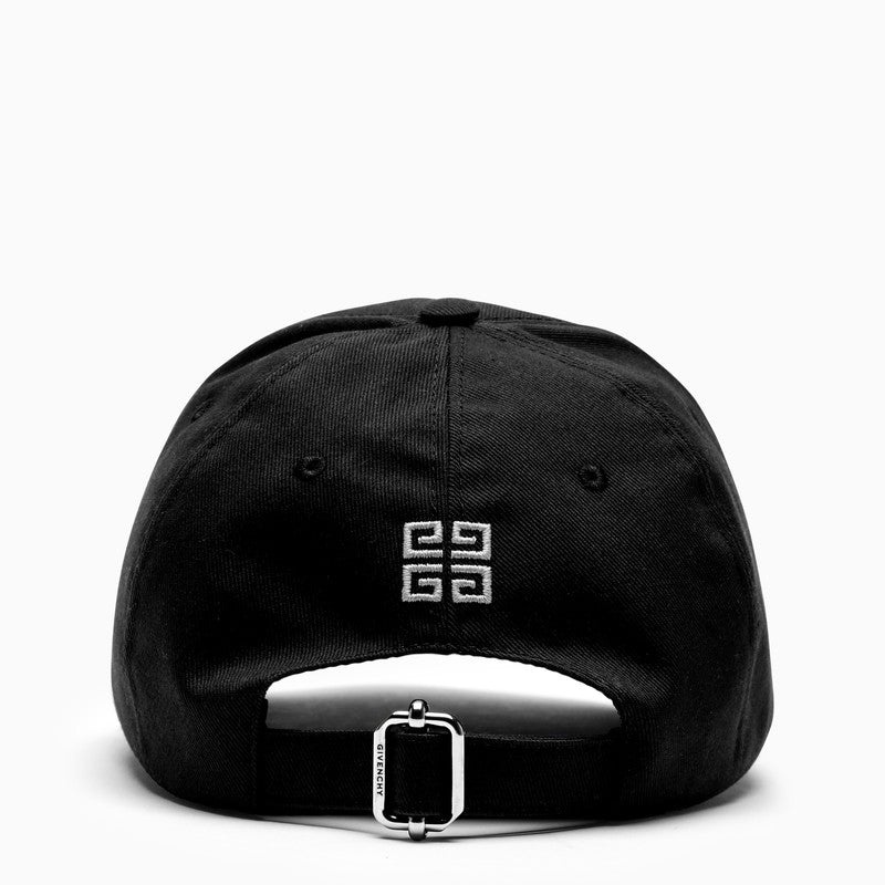 Givenchy Black Logo-Embroidery Baseball Cap Men - 3