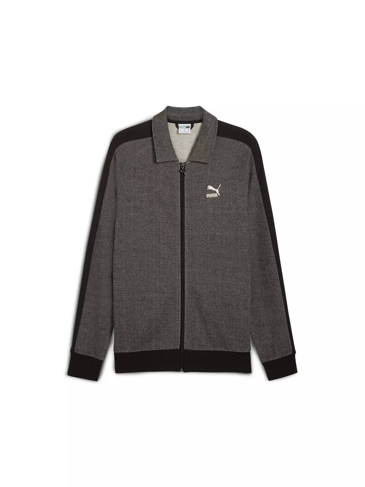 PUMA Men's T7 Track Jacket -Black/White - 6
