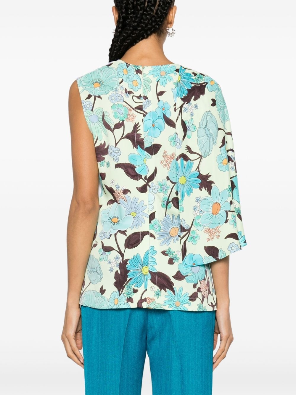 Garden-print blouse - 4