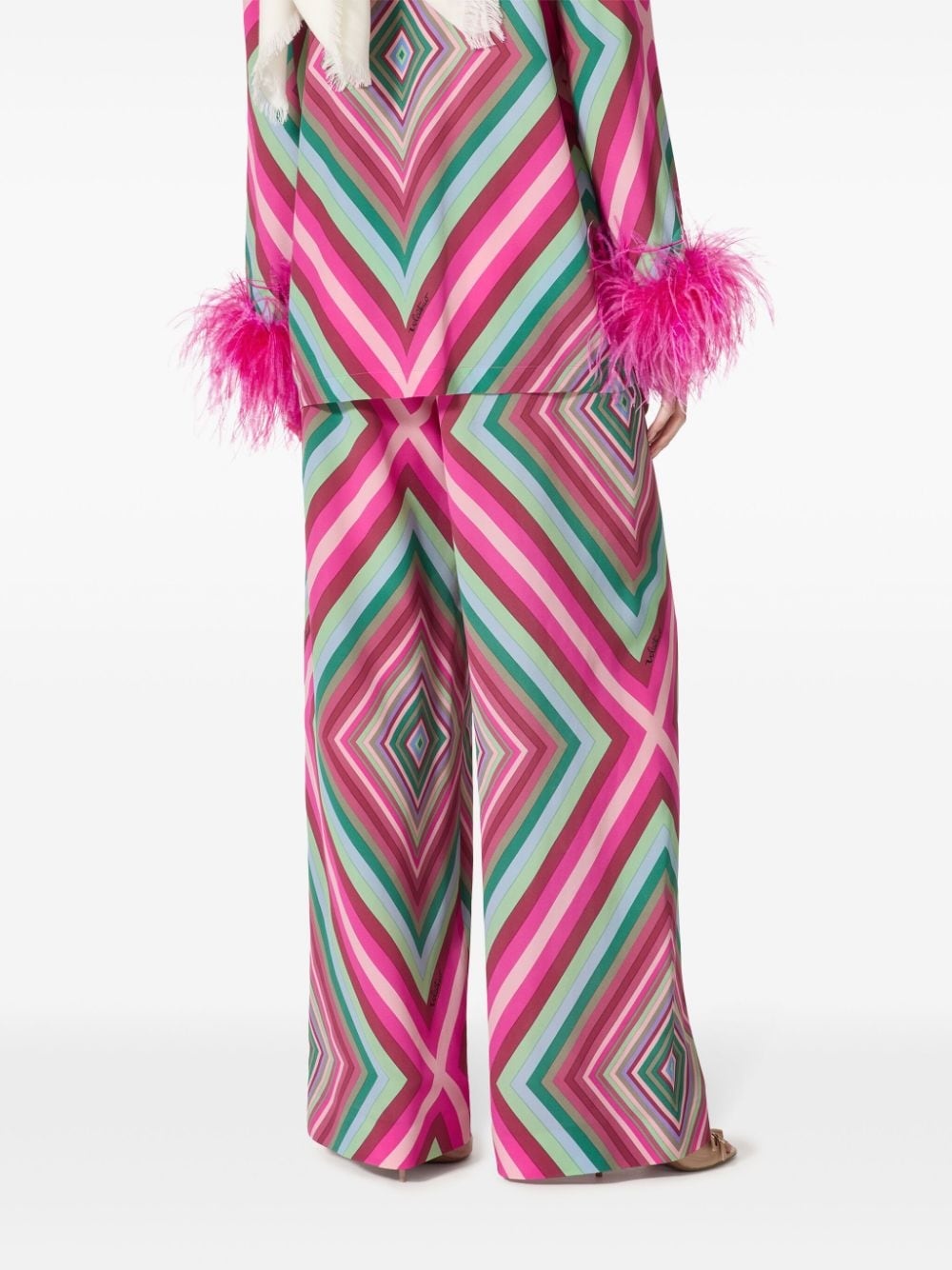 geometric-print palazzo pants - 4