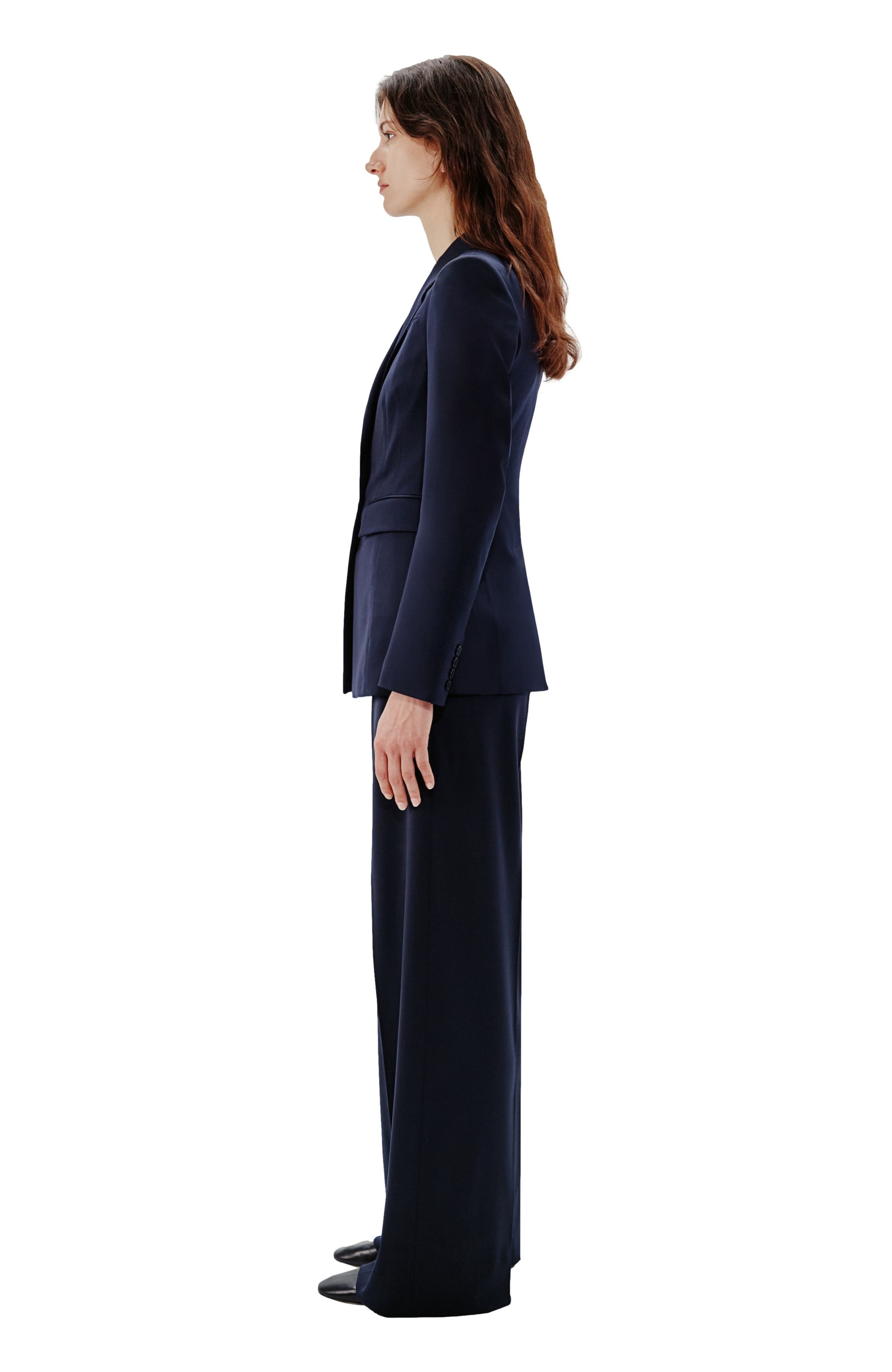 Another Tomorrow SEAMED WAIST JACKET in Navy at Nordstrom - 3