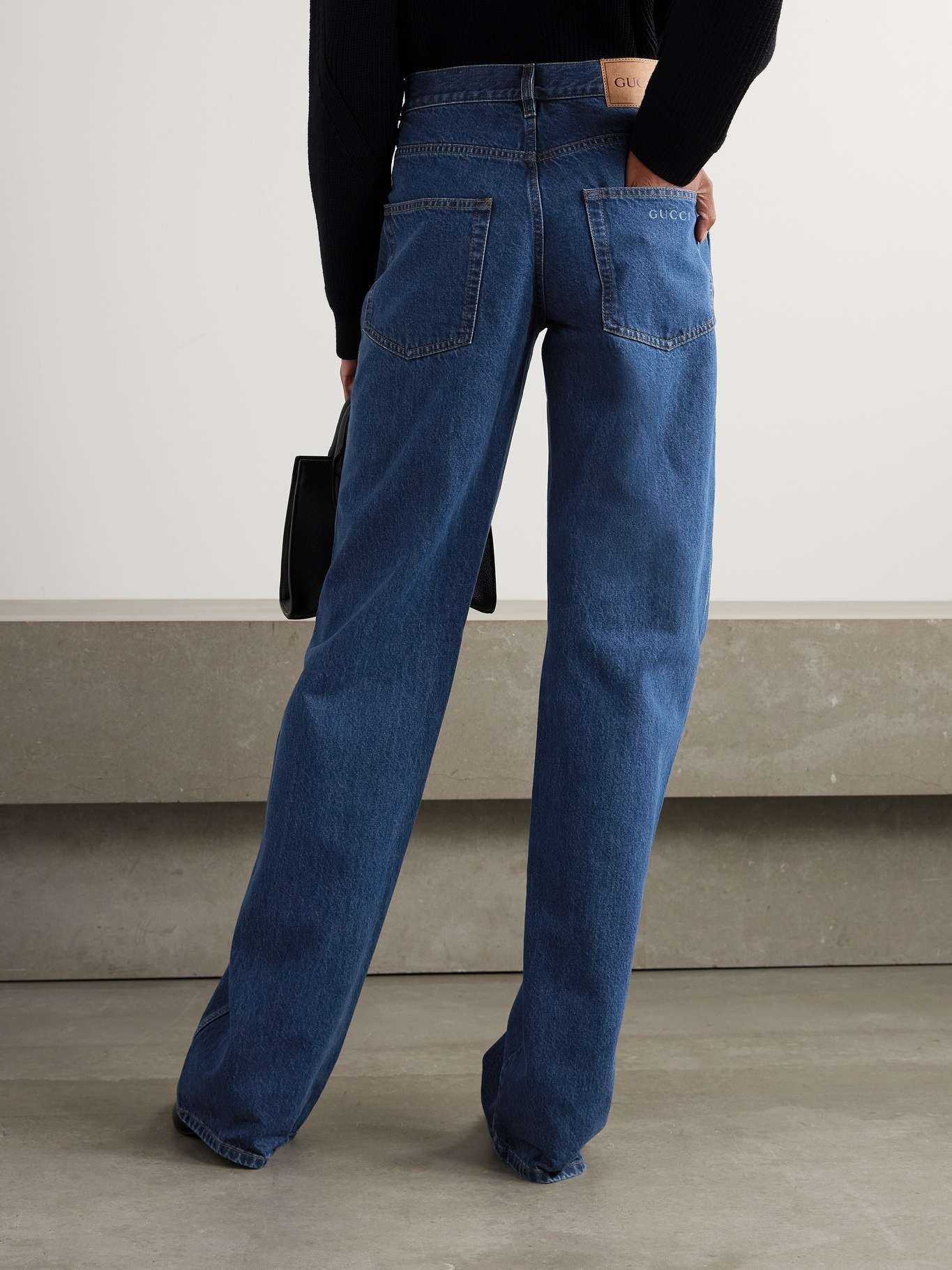 High-rise straight-leg jeans - 4