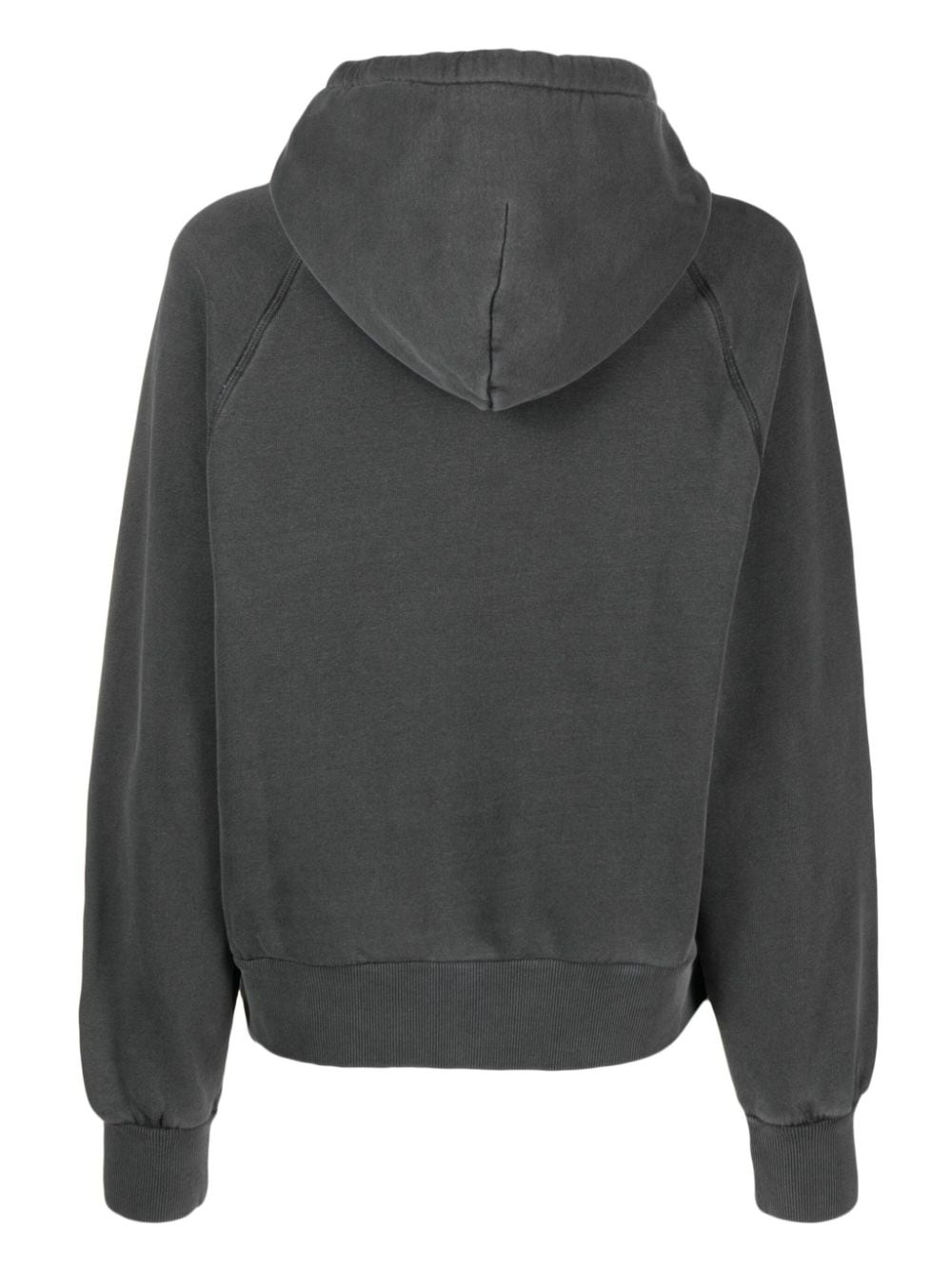 Taos logo-tag cotton hoodie - 2