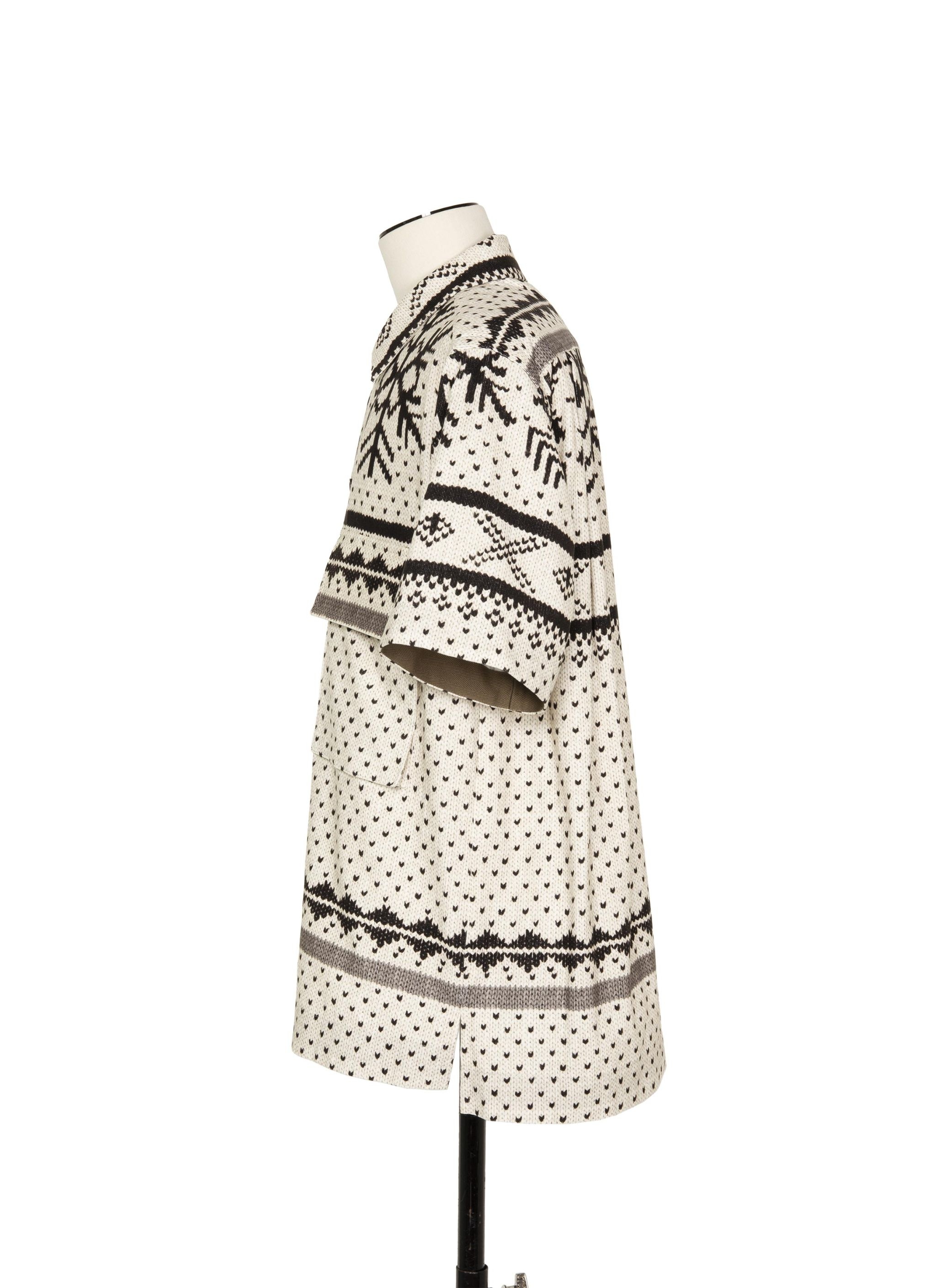 Pattern Knit Print Shirt - 2