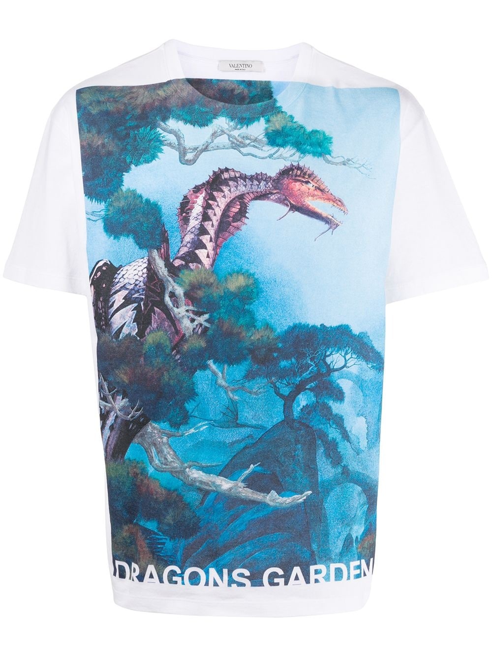 Dragons Garden print T-shirt - 1