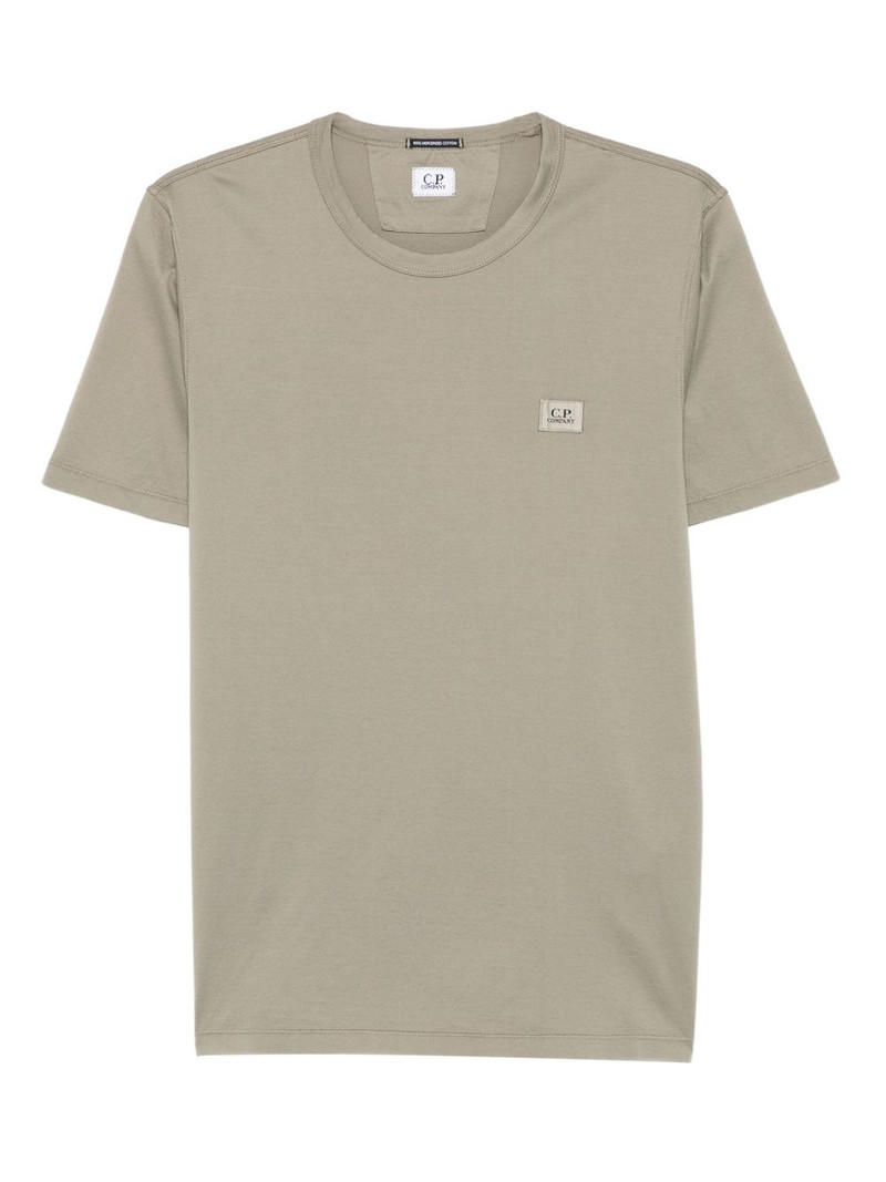 logo-patch cotton T-shirt 1